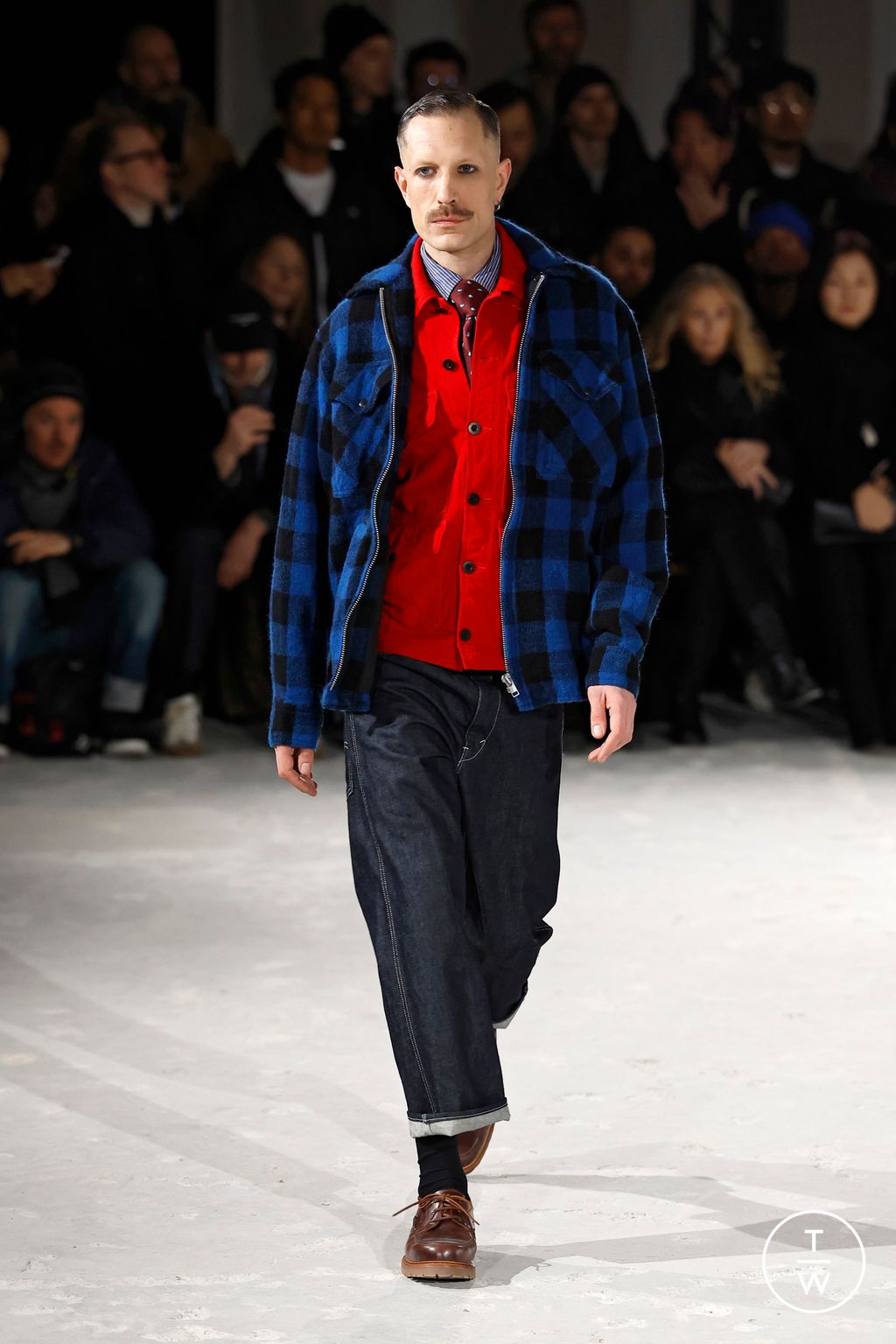 Fashion Week Paris Fall/Winter 2025 look 18 from the Junya Watanabe Man collection menswear