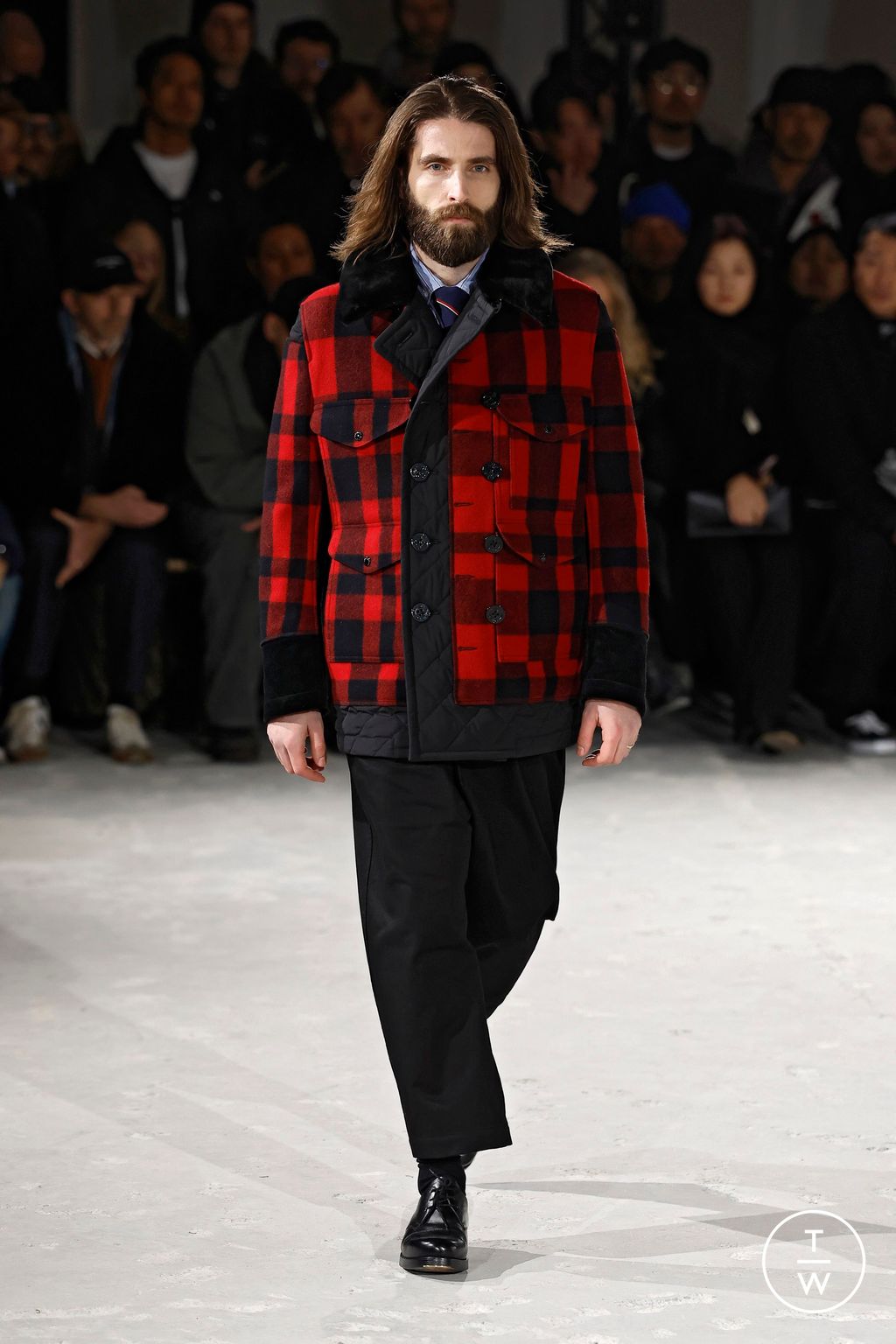 Fashion Week Paris Fall/Winter 2025 look 36 from the Junya Watanabe Man collection menswear