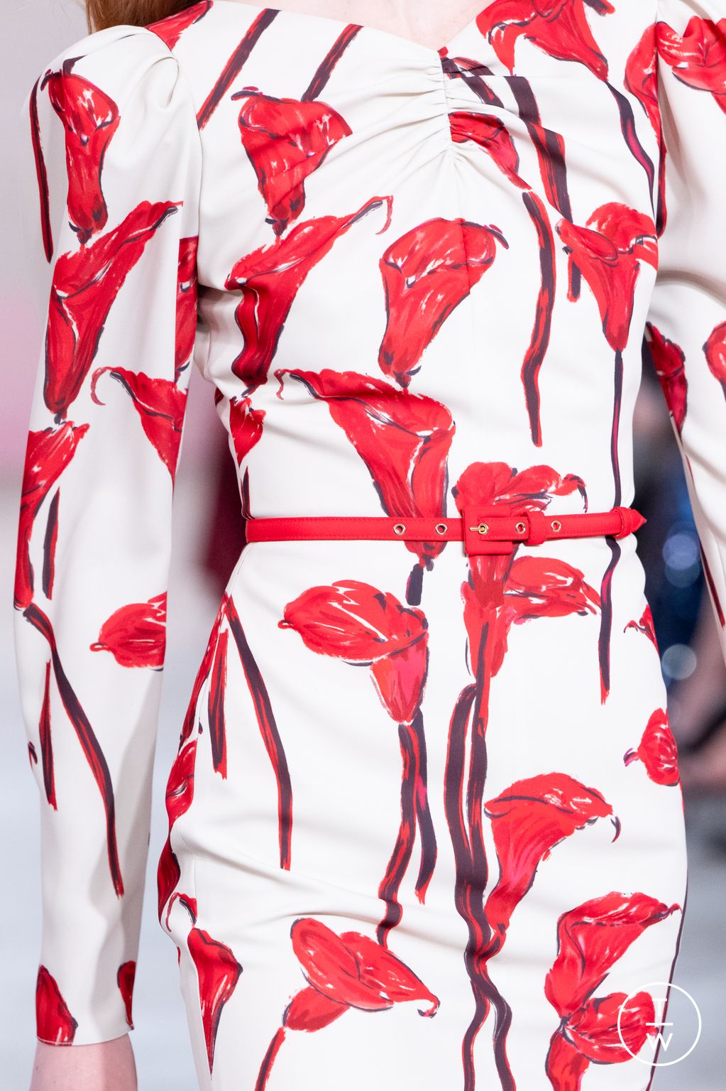 Fashion Week New York Fall/Winter 2026 look 19 from the Carolina Herrera collection womenswear accessories