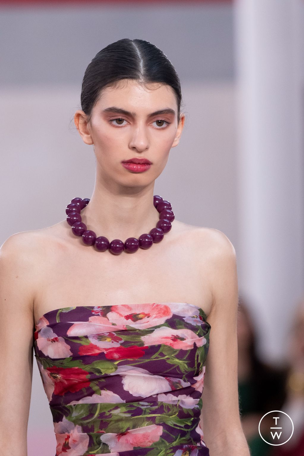 Fashion Week New York Fall/Winter 2026 look 45 from the Carolina Herrera collection womenswear accessories