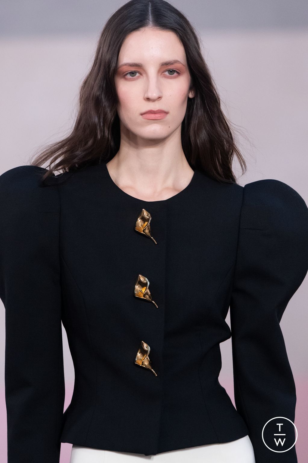 Fashion Week New York Fall/Winter 2026 look 59 from the Carolina Herrera collection womenswear accessories