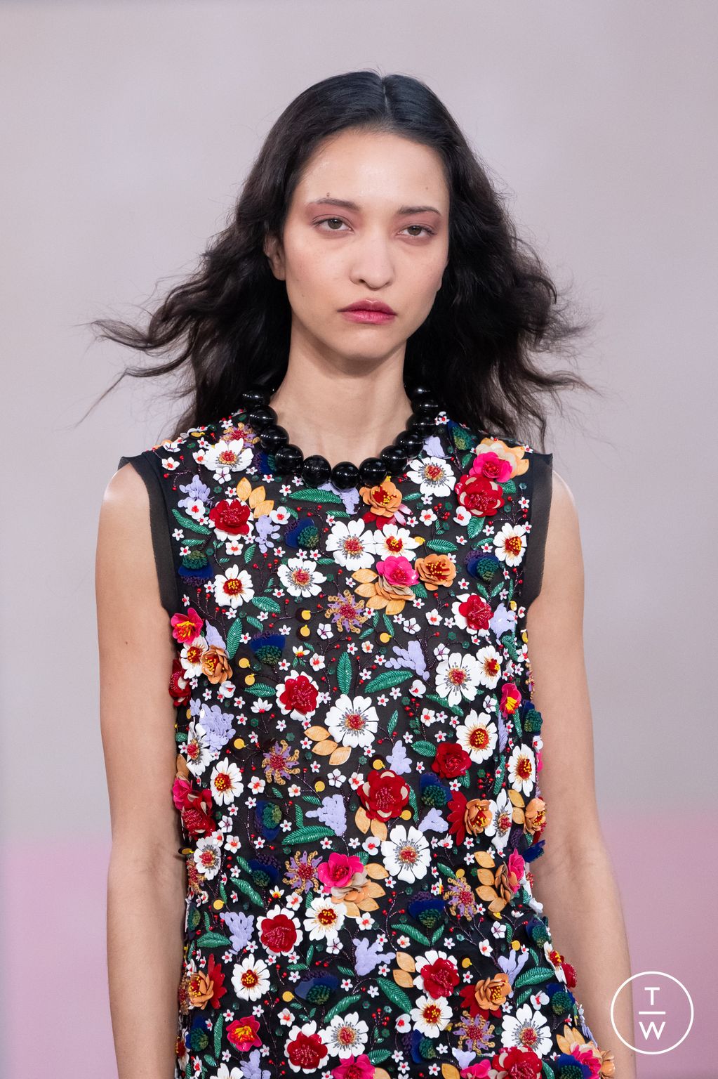 Fashion Week New York Fall/Winter 2026 look 68 from the Carolina Herrera collection womenswear accessories