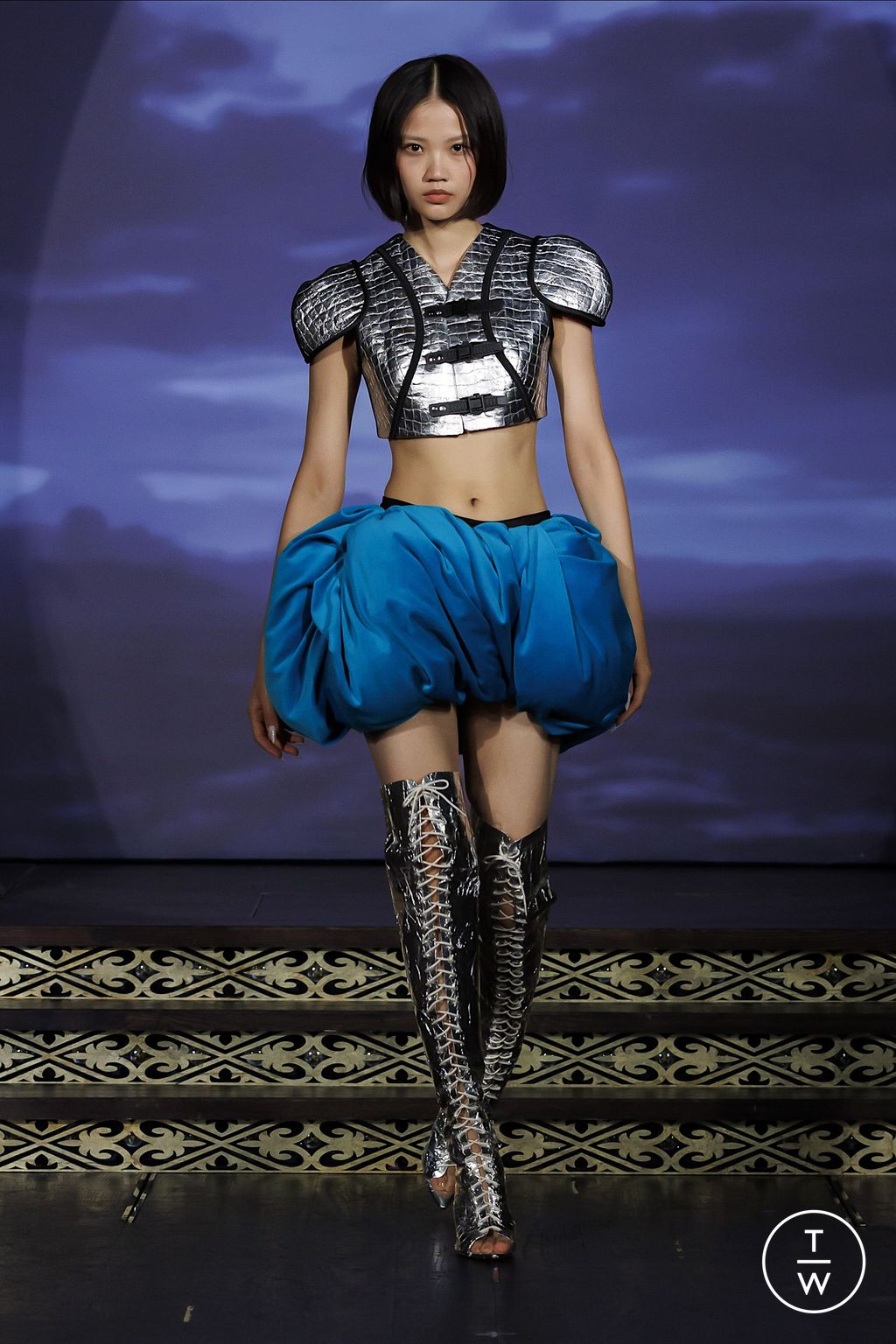 Fashion Week London Spring/Summer 2026 look 5 de la collection Keburia womenswear