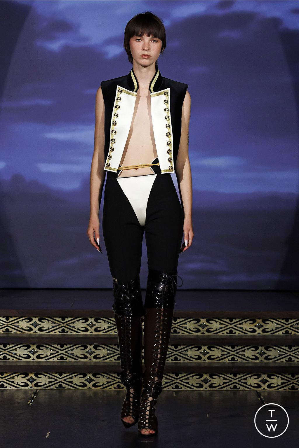 Fashion Week London Spring/Summer 2026 look 10 from the Keburia collection womenswear