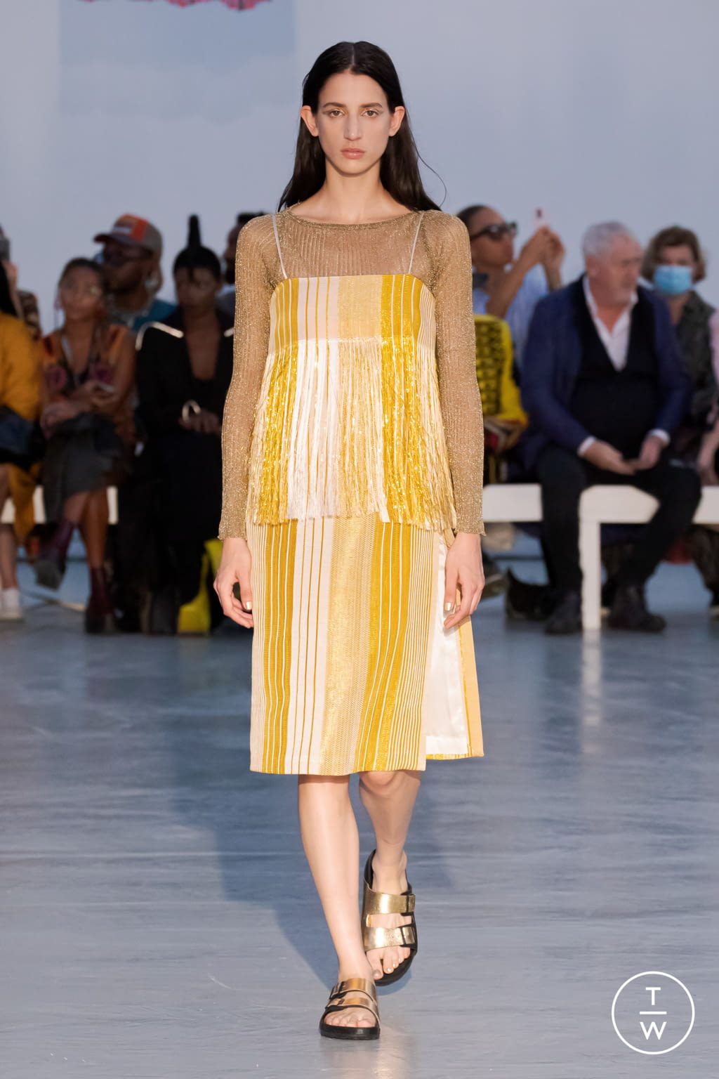 Fashion Week Paris Spring/Summer 2022 look 14 from the Kenneth Ize collection womenswear