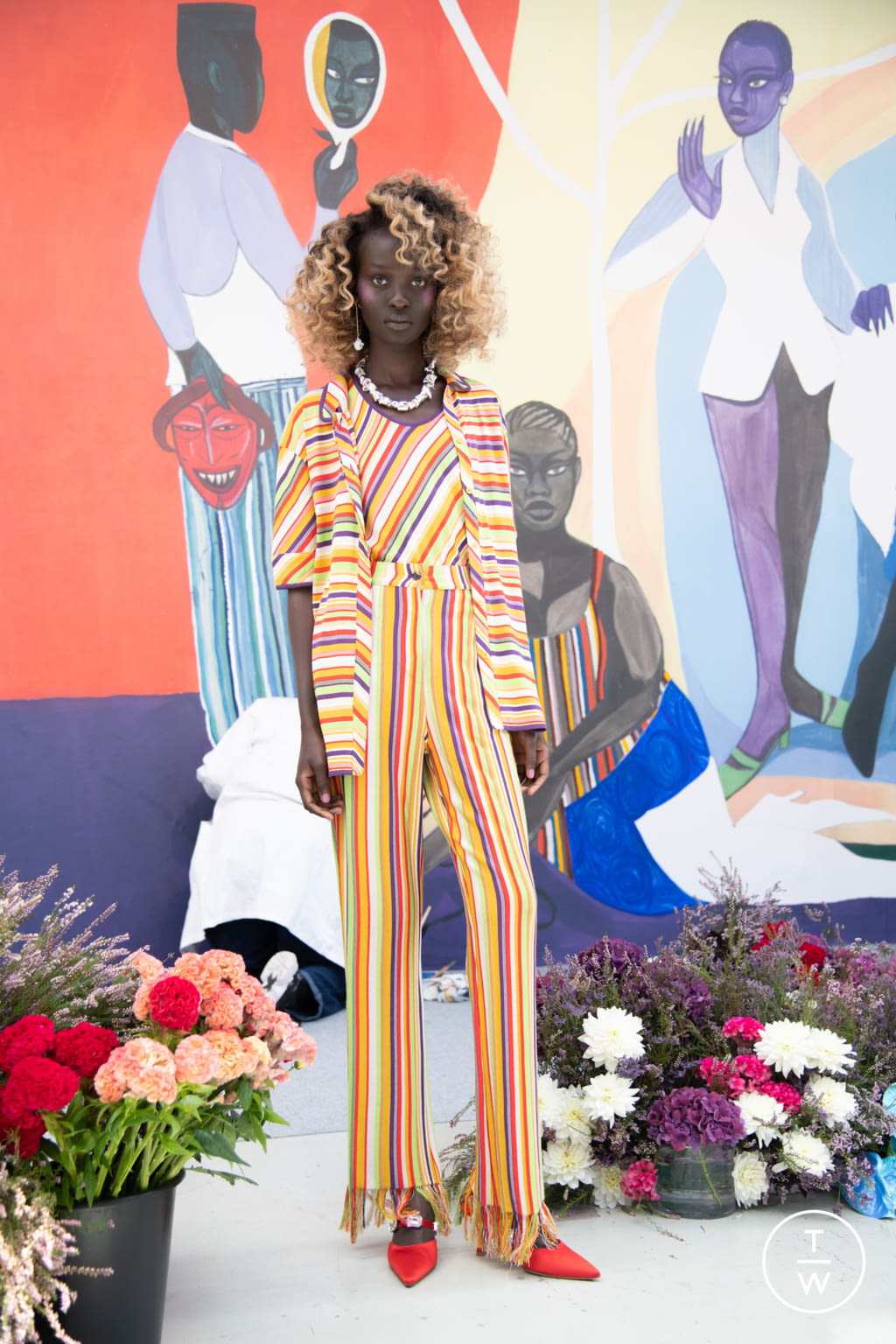 Fashion Week Paris Spring/Summer 2021 look 12 from the Kenneth Ize collection womenswear