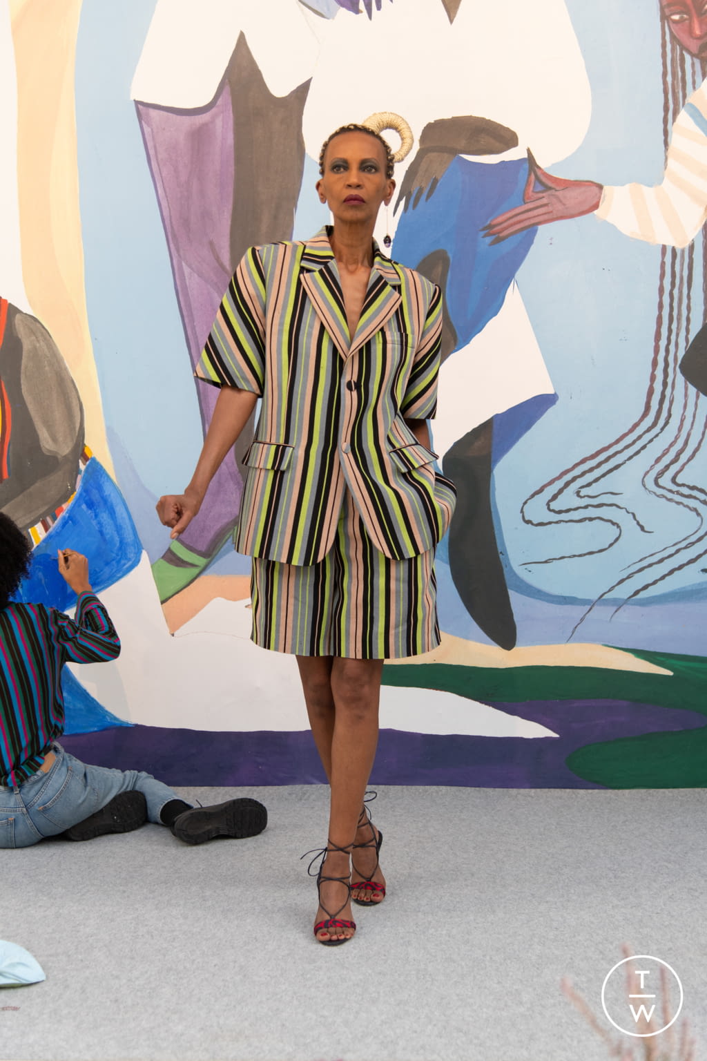 Fashion Week Paris Spring/Summer 2021 look 4 from the Kenneth Ize collection womenswear