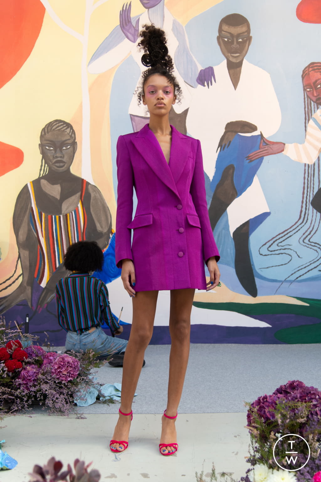 Fashion Week Paris Spring/Summer 2021 look 8 from the Kenneth Ize collection womenswear