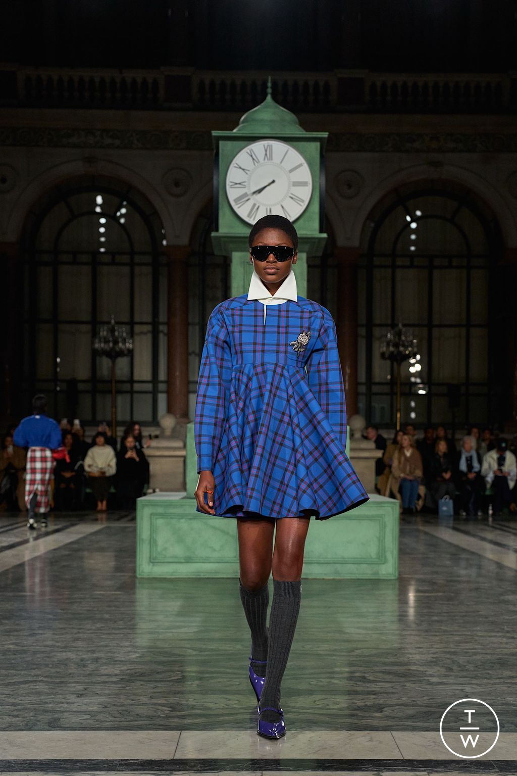 Fashion Week London Fall/Winter 2025 look 20 de la collection Kent & Curwen womenswear