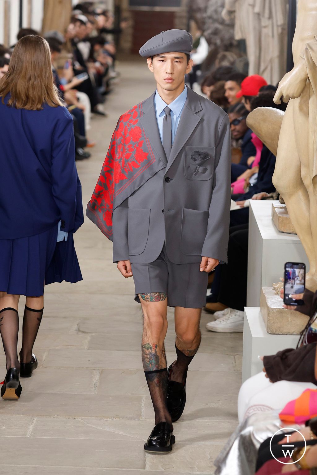 Fashion Week London Spring/Summer 2025 look 2 from the Kent & Curwen collection womenswear