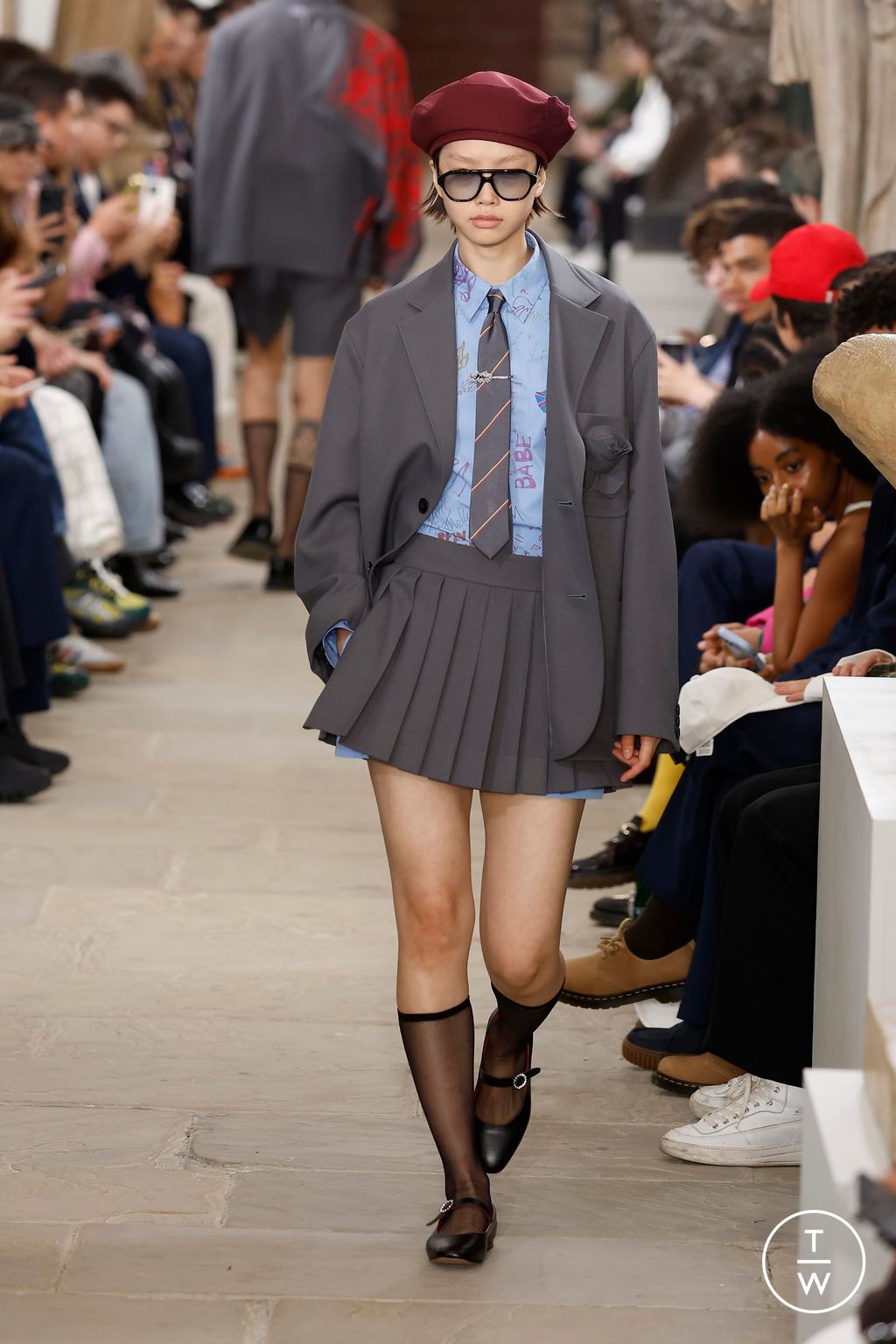 Fashion Week London Spring/Summer 2025 look 3 from the Kent & Curwen collection womenswear