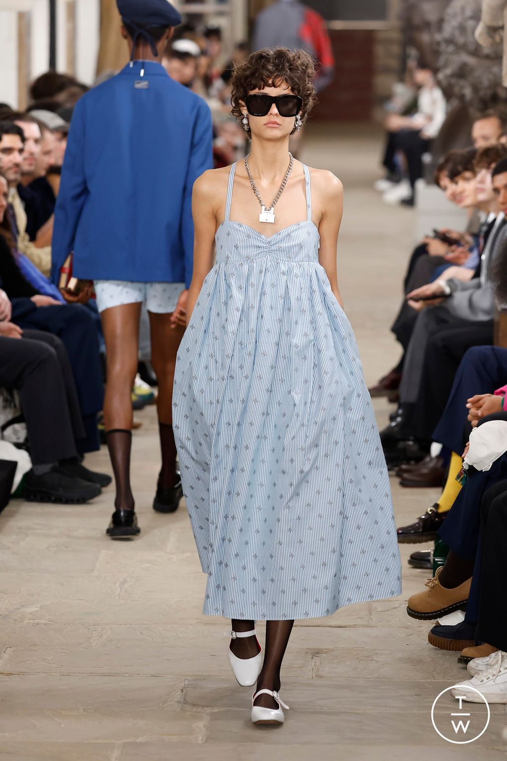 Fashion Week London Spring/Summer 2025 look 5 from the Kent & Curwen collection womenswear