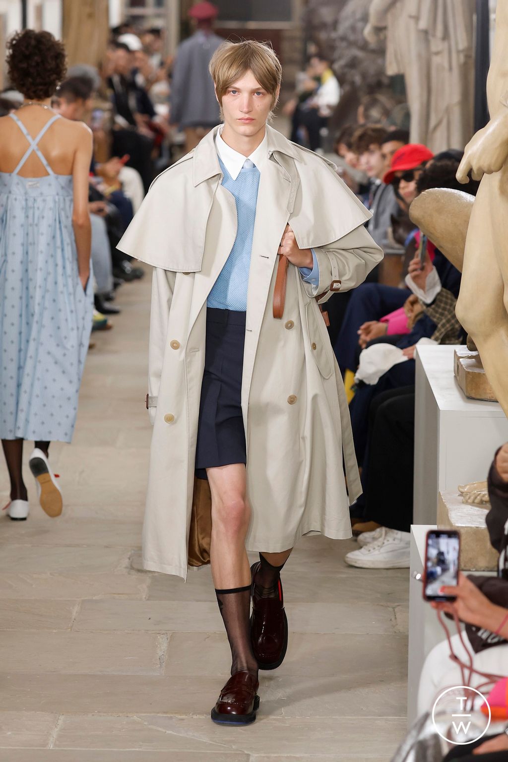Fashion Week London Spring/Summer 2025 look 6 from the Kent & Curwen collection womenswear