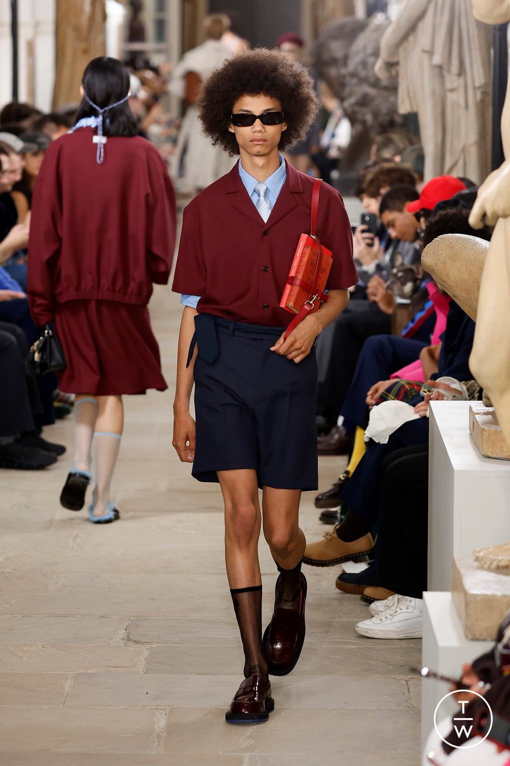 Fashion Week London Spring/Summer 2025 look 9 from the Kent & Curwen collection womenswear
