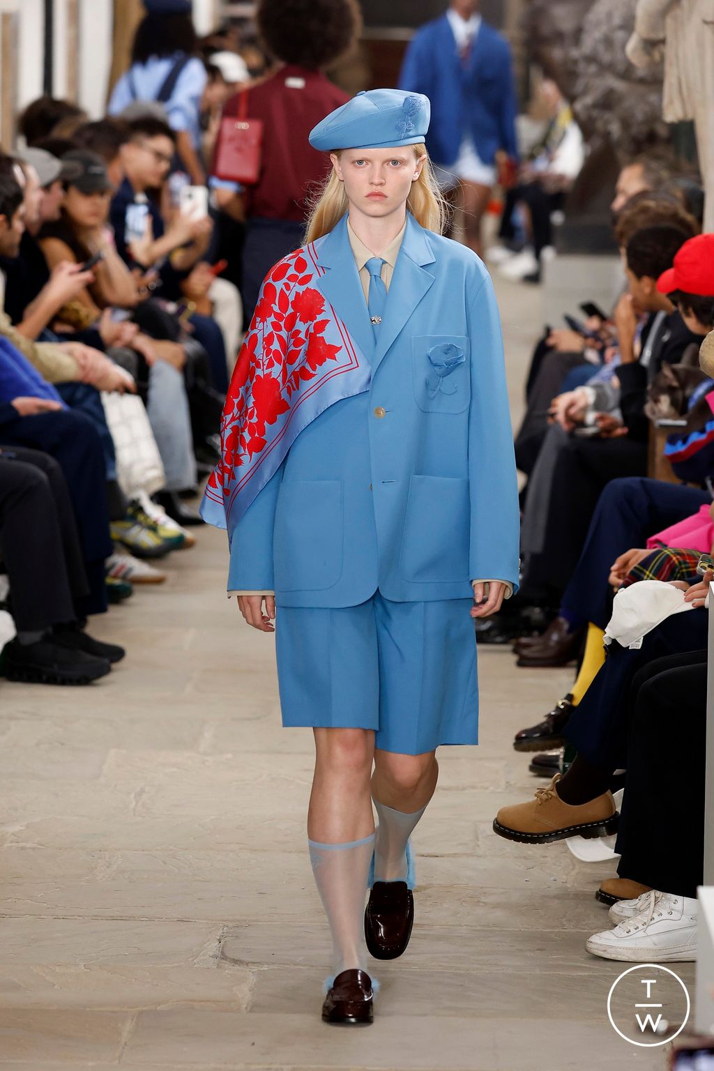 Fashion Week London Spring/Summer 2025 look 10 from the Kent & Curwen collection womenswear