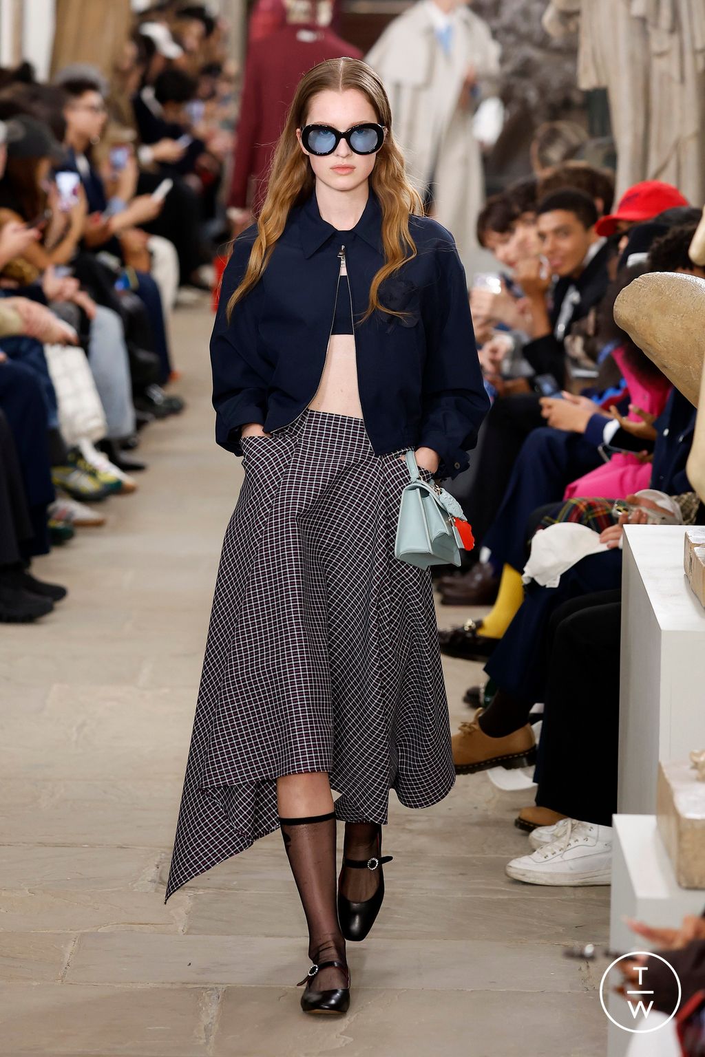 Fashion Week London Spring/Summer 2025 look 12 from the Kent & Curwen collection womenswear