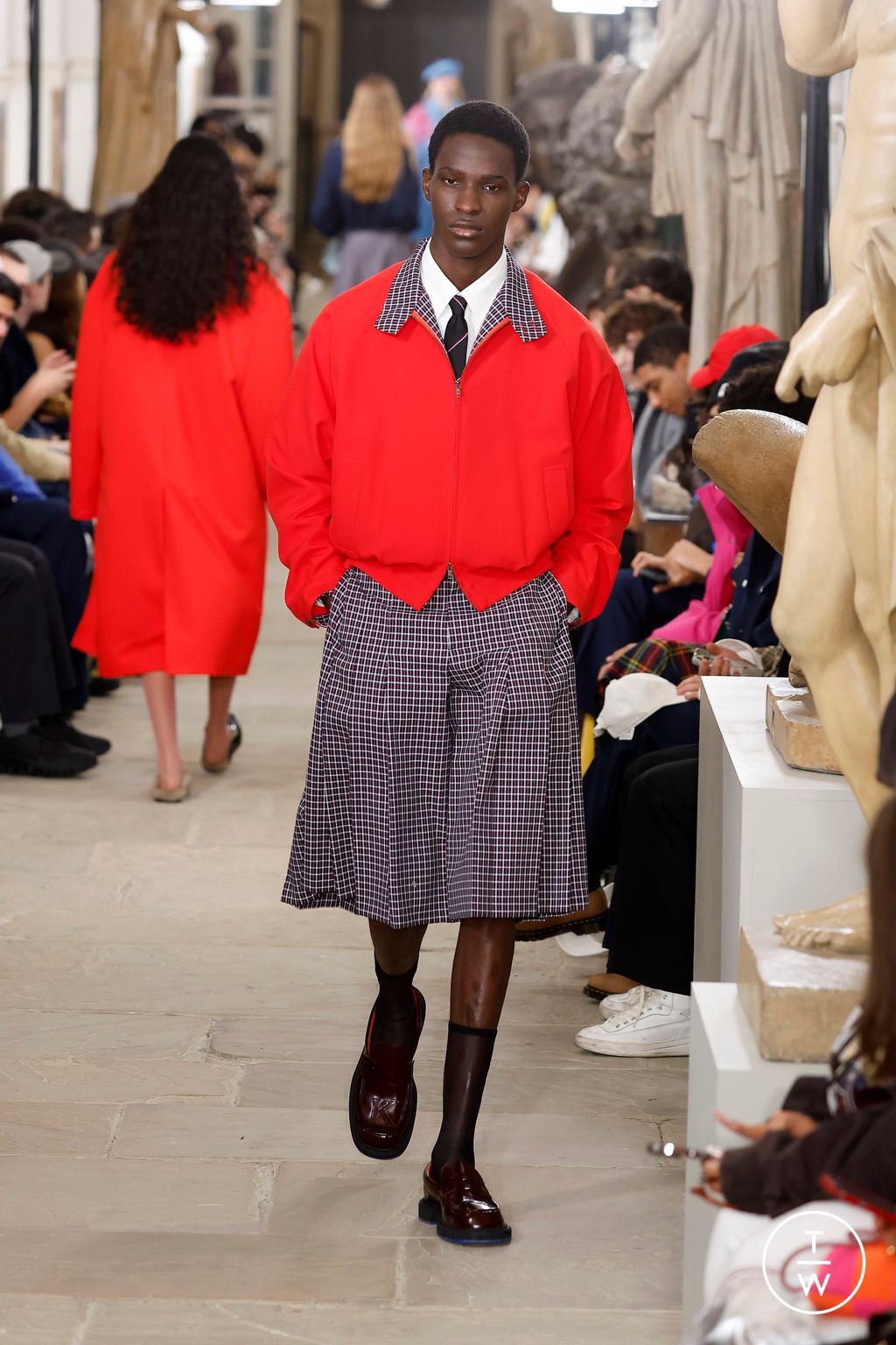 Fashion Week London Spring/Summer 2025 look 15 from the Kent & Curwen collection womenswear