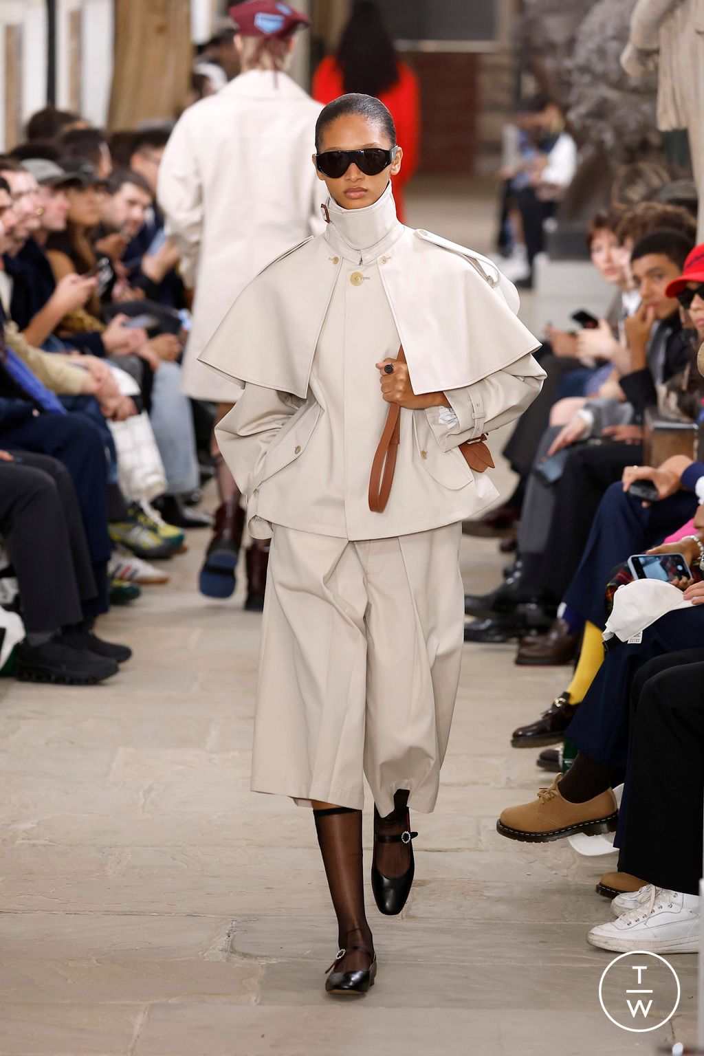 Fashion Week London Spring/Summer 2025 look 17 from the Kent & Curwen collection womenswear