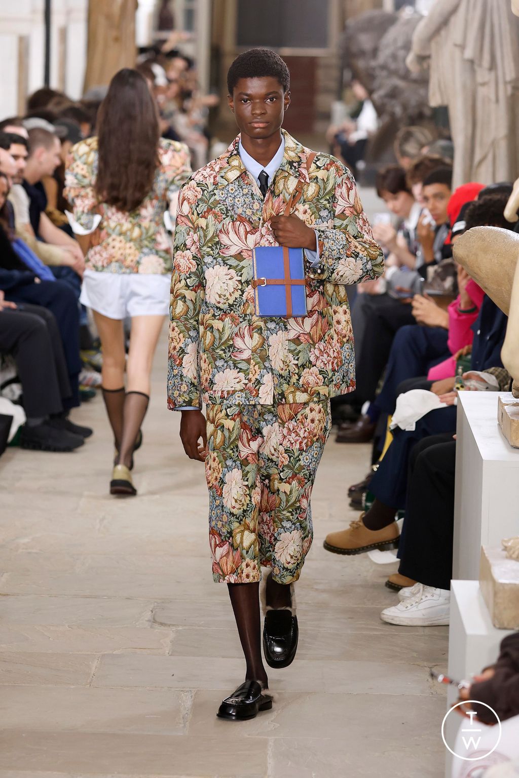 Fashion Week London Spring/Summer 2025 look 21 from the Kent & Curwen collection womenswear