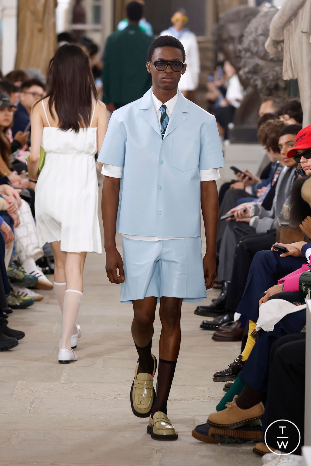 Fashion Week London Spring/Summer 2025 look 30 from the Kent & Curwen collection womenswear