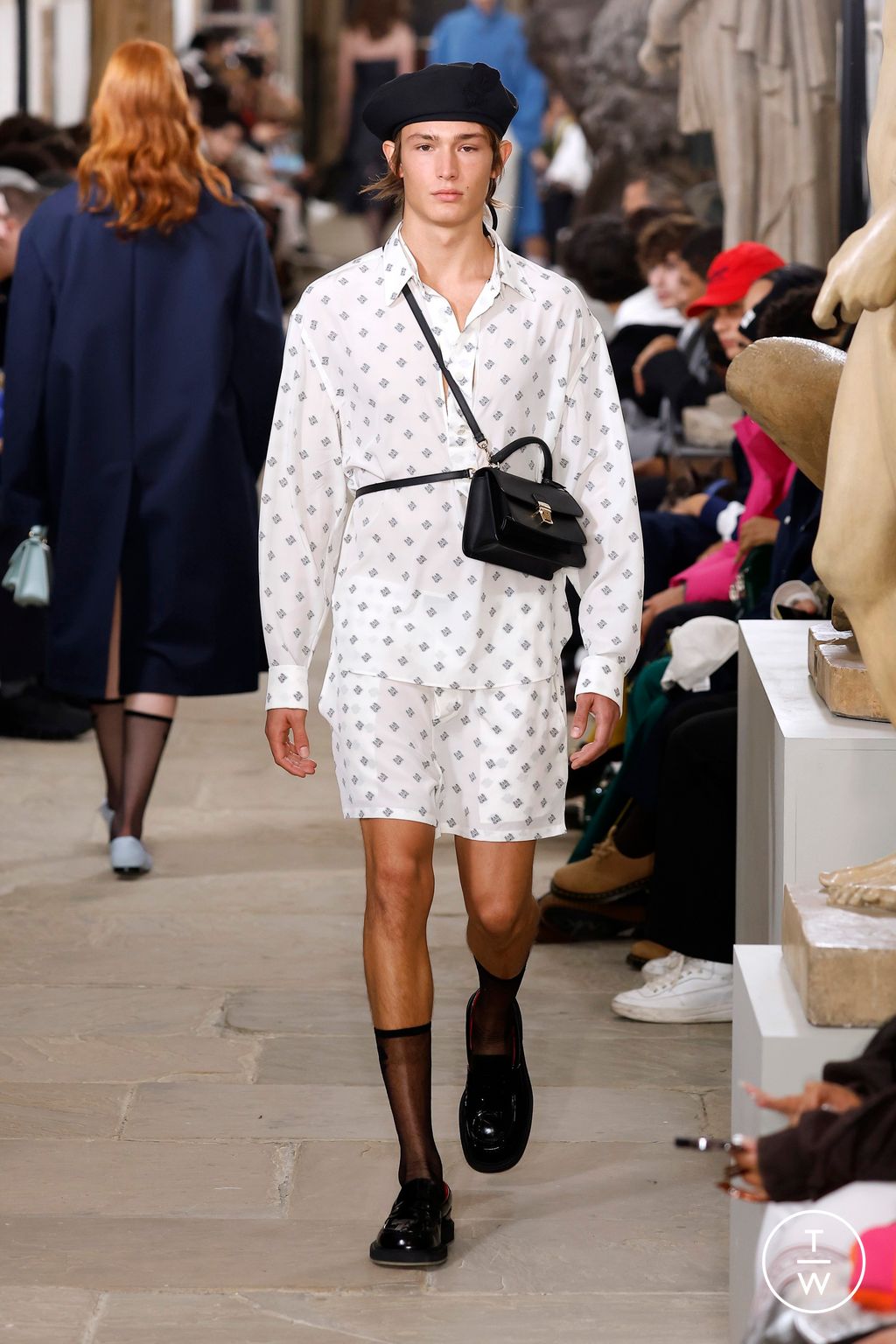 Fashion Week London Spring-Summer 2025 look 37 from the Kent & Curwen collection 女装