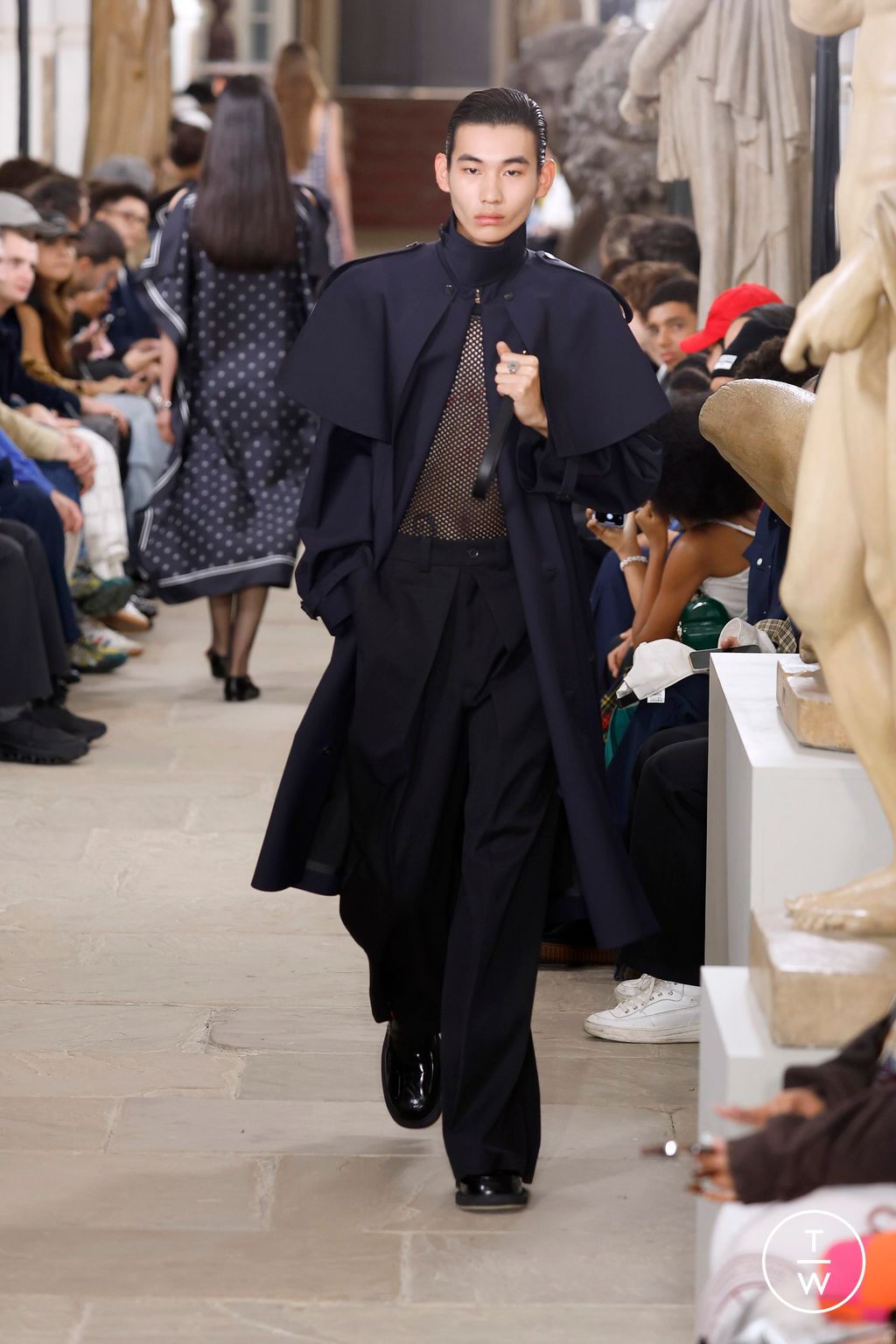 Fashion Week London Spring/Summer 2025 look 41 from the Kent & Curwen collection womenswear