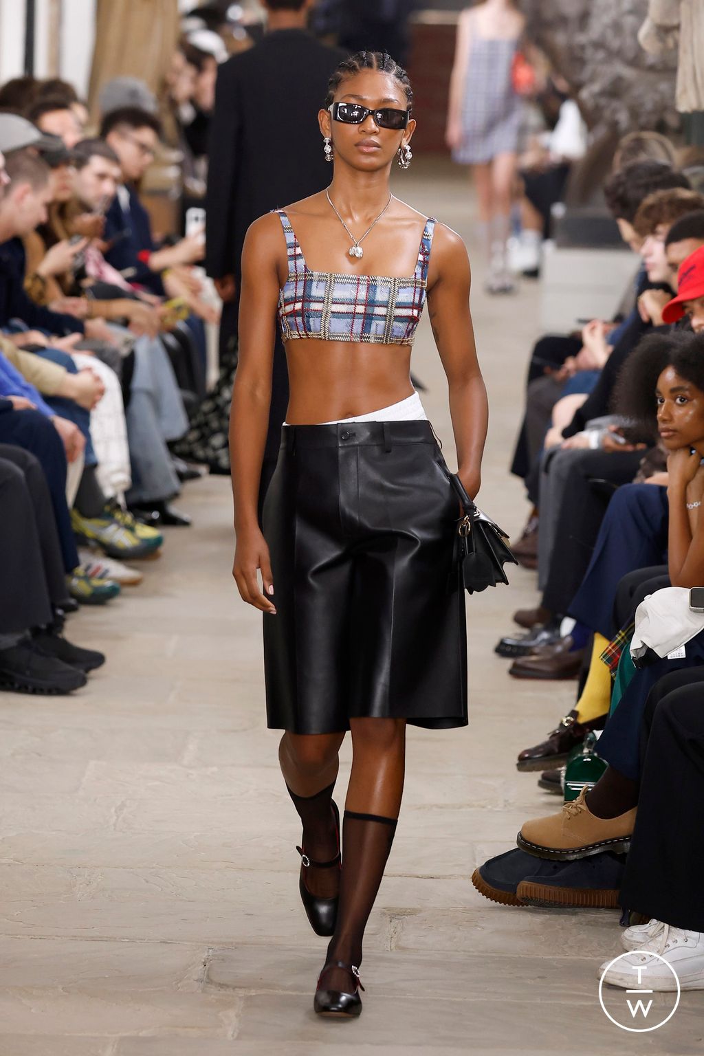 Fashion Week London Spring/Summer 2025 look 44 from the Kent & Curwen collection womenswear