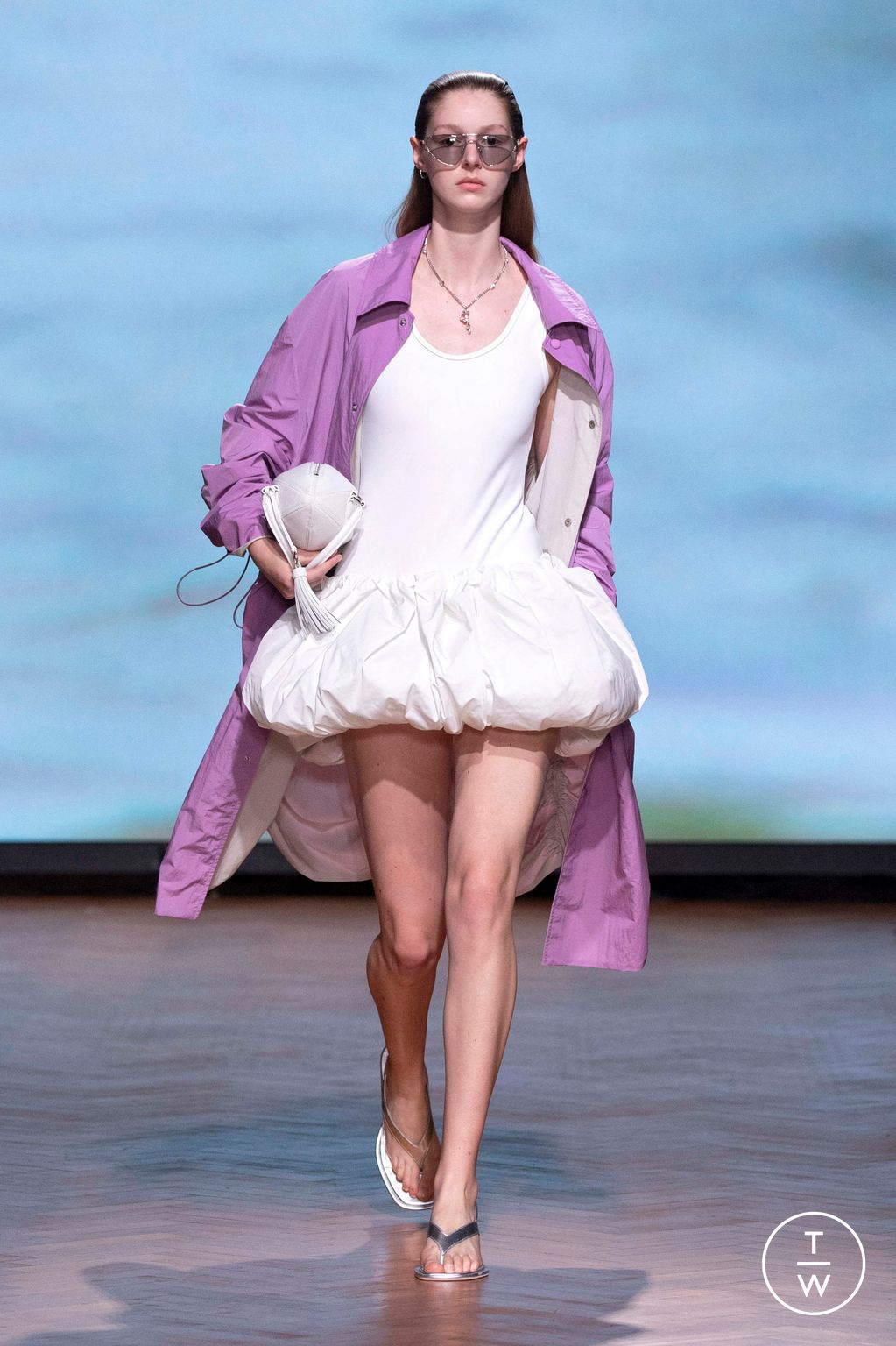 Fashion Week London Spring/Summer 2026 look 7 from the Kent & Curwen collection womenswear