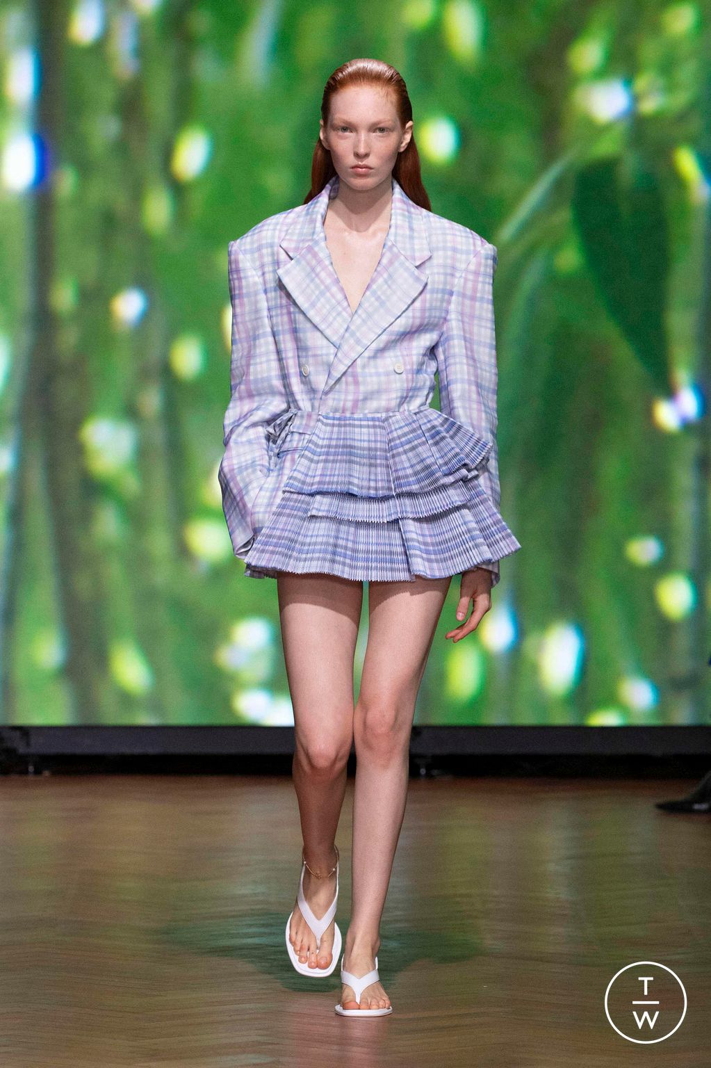 Fashion Week London Spring/Summer 2026 look 10 from the Kent & Curwen collection womenswear