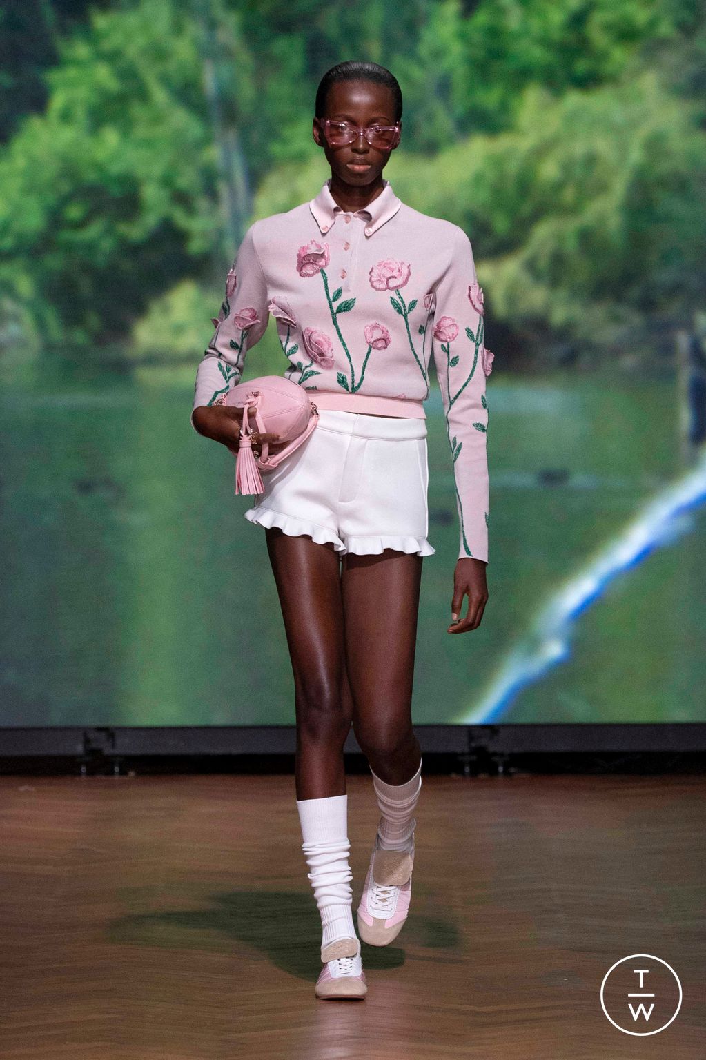 Fashion Week London Spring/Summer 2026 look 13 from the Kent & Curwen collection womenswear