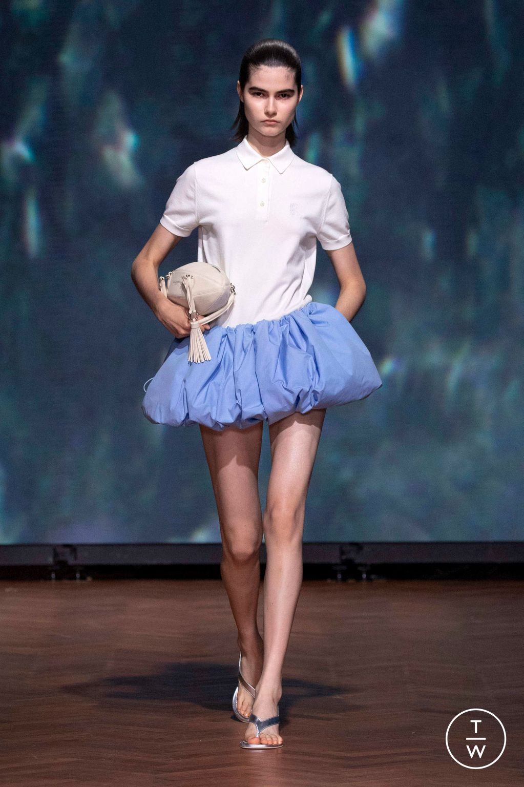 Fashion Week London Spring/Summer 2026 look 18 from the Kent & Curwen collection womenswear