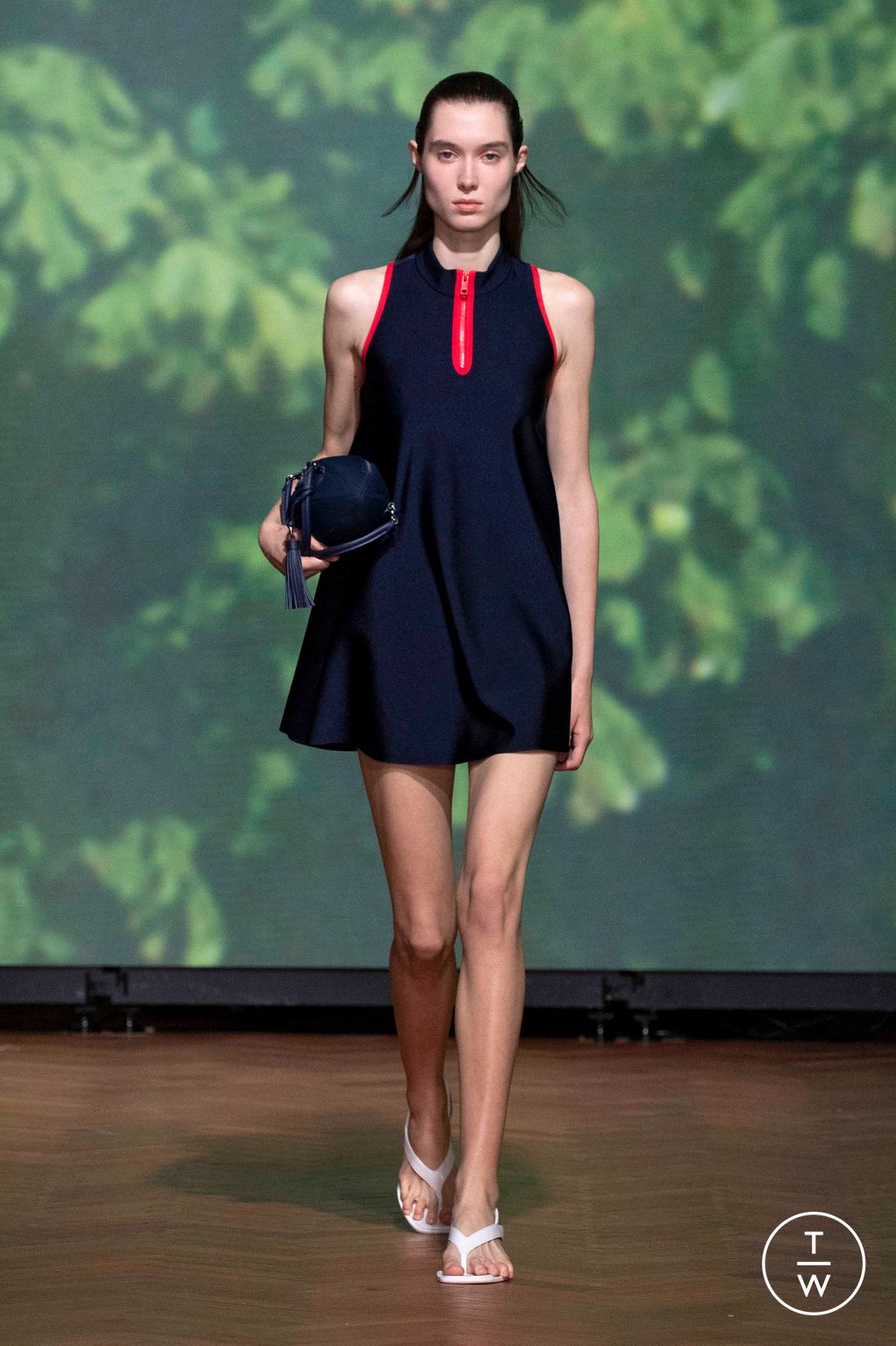 Fashion Week London Spring/Summer 2026 look 22 from the Kent & Curwen collection womenswear