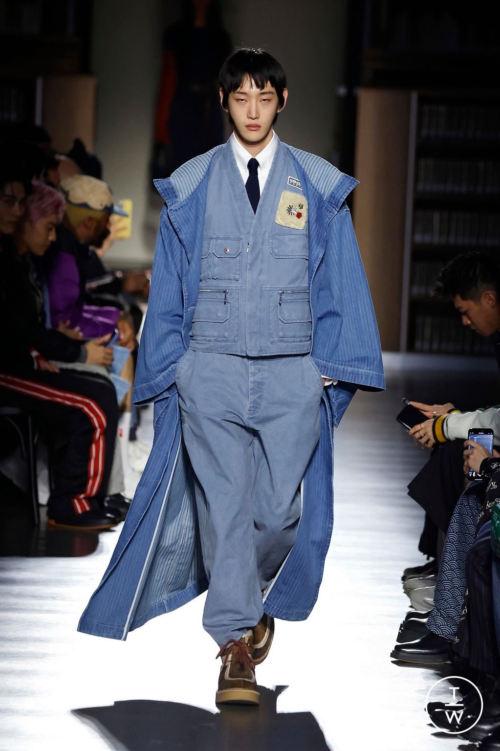 Fashion Week Paris Fall/Winter 2024 look 11 from the Kenzo collection menswear