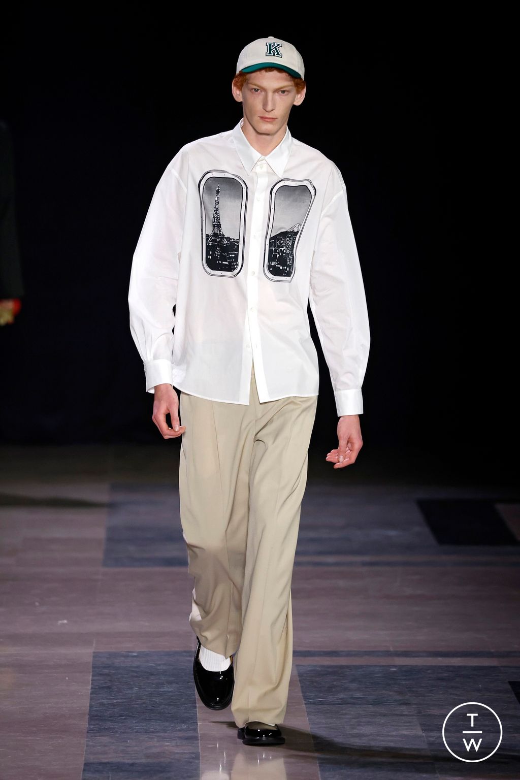 Fashion Week Paris Fall/Winter 2025 look 30 de la collection Kenzo menswear