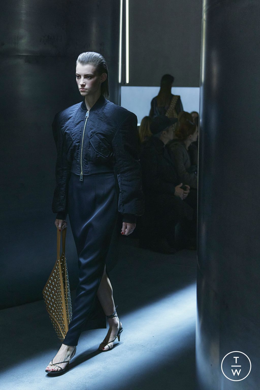 Fashion Week New York Fall/Winter 2023 look 10 from the Khaite collection womenswear