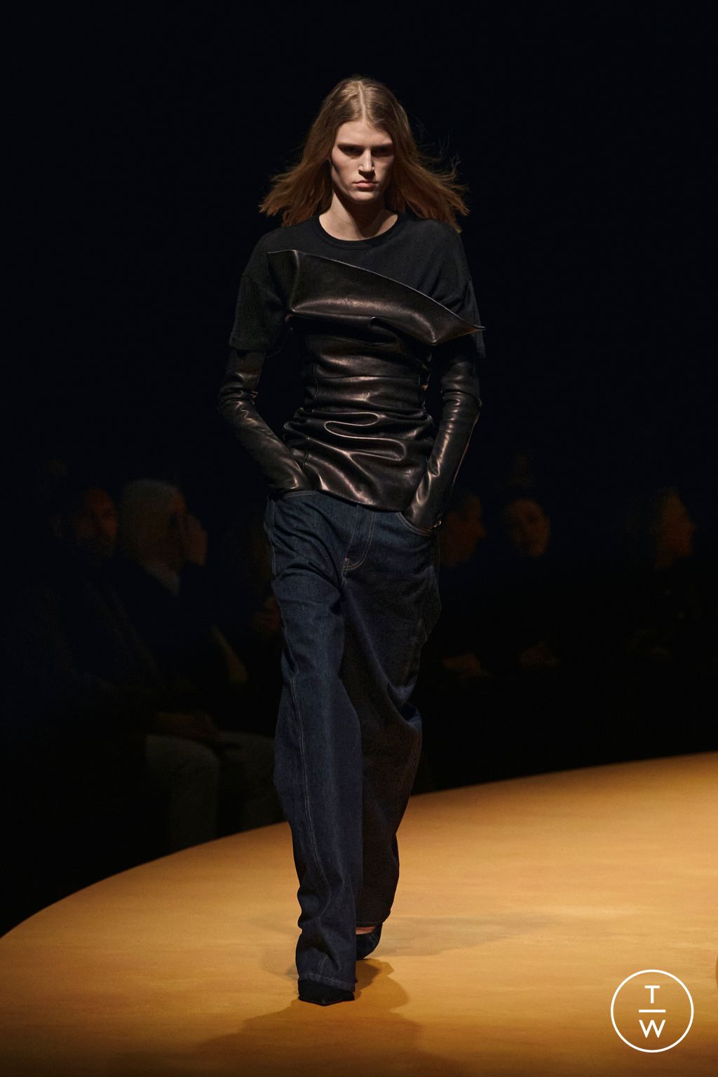 Fashion Week New York Fall/Winter 2025 look 1 from the Khaite collection womenswear