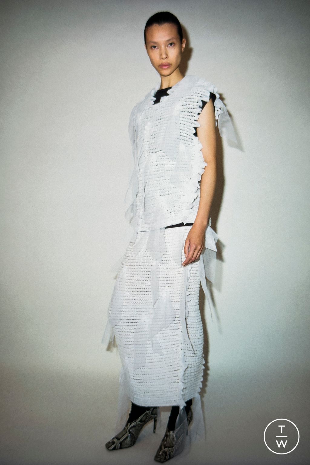Fashion Week New York Pre-Fall 2026 look 13 from the Khaite collection womenswear