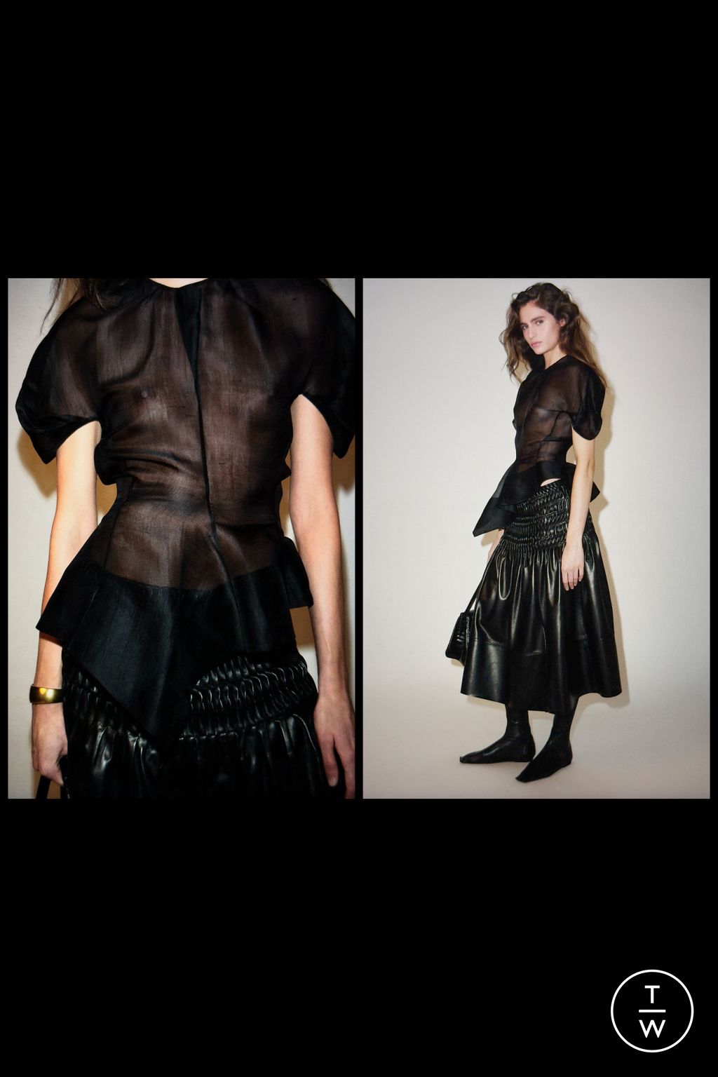 Fashion Week New York Pre-Fall 2026 look 6 from the Khaite collection 女装