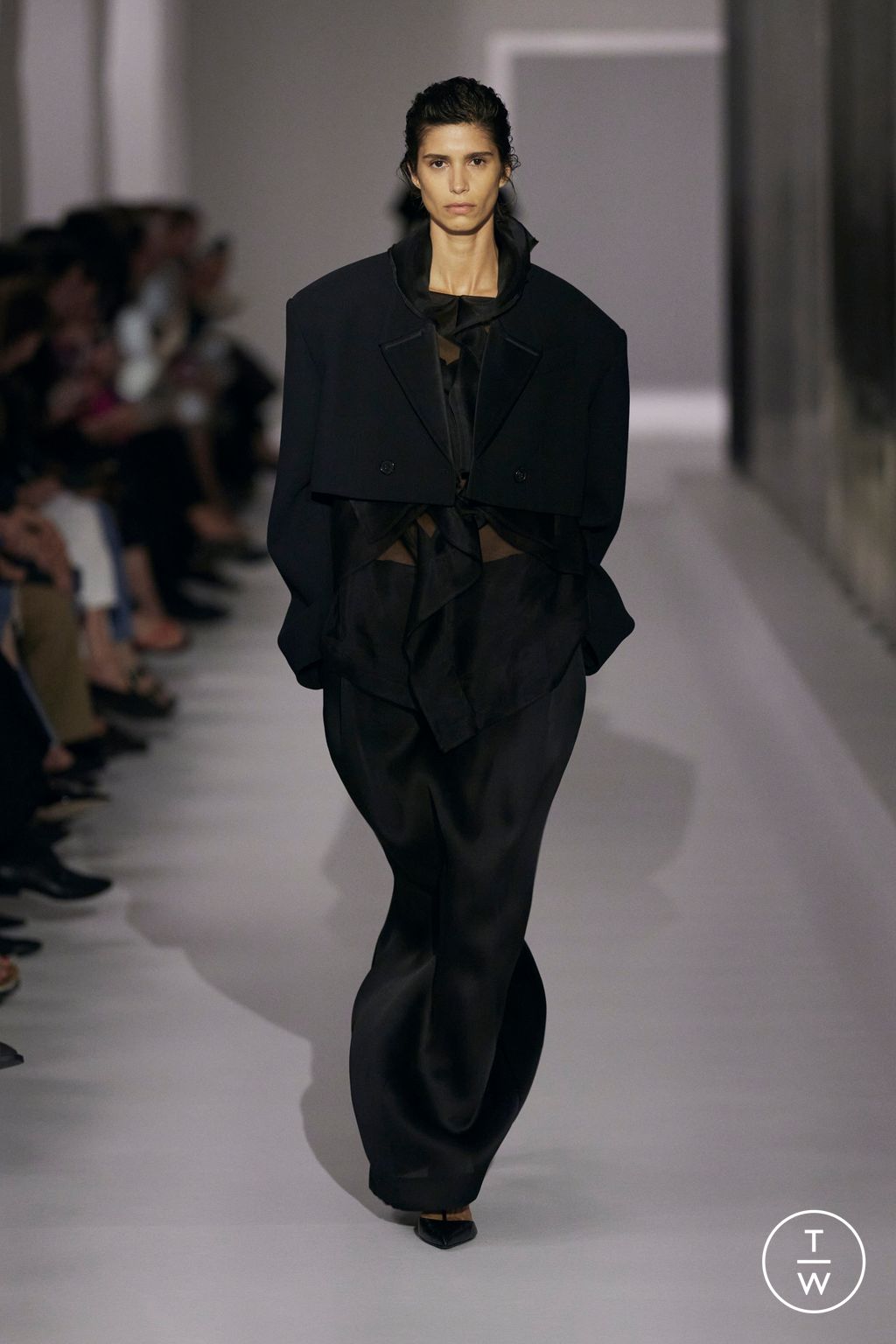 Fashion Week New York Spring/Summer 2025 look 1 from the Khaite collection womenswear