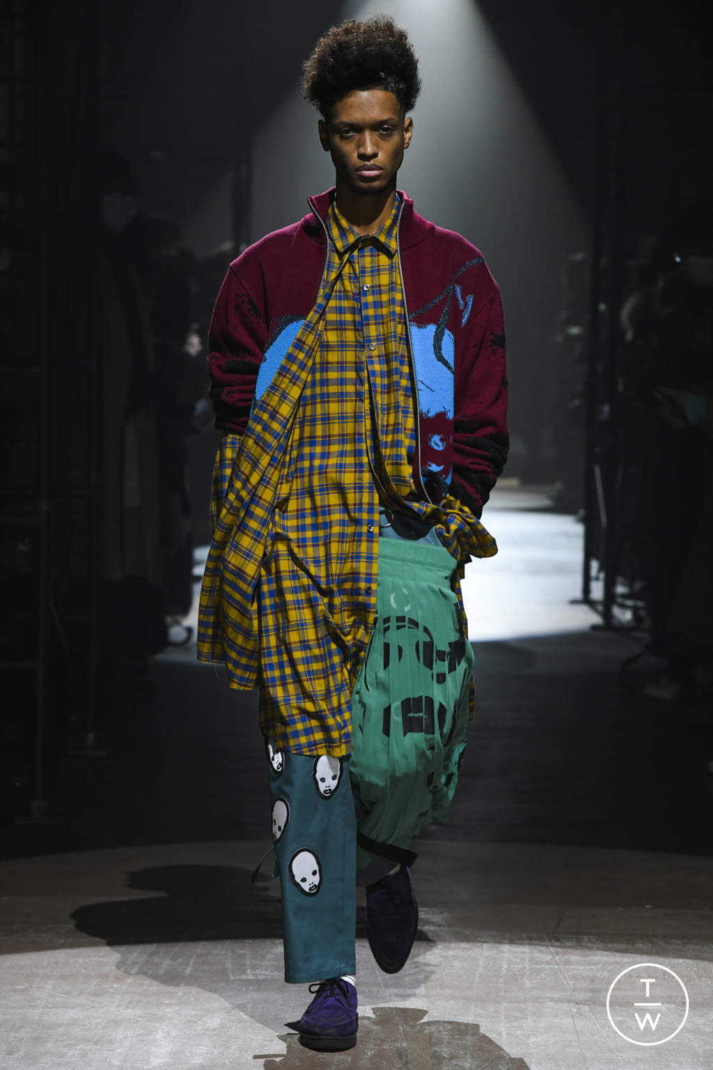 Fashion Week Paris Fall/Winter 2021 look 15 from the KIDILL collection 男装