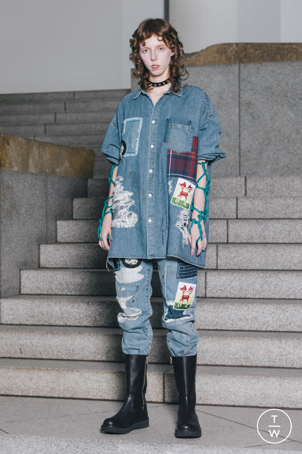 Fashion Week Paris Spring/Summer 2022 look 7 from the KIDILL collection 男装