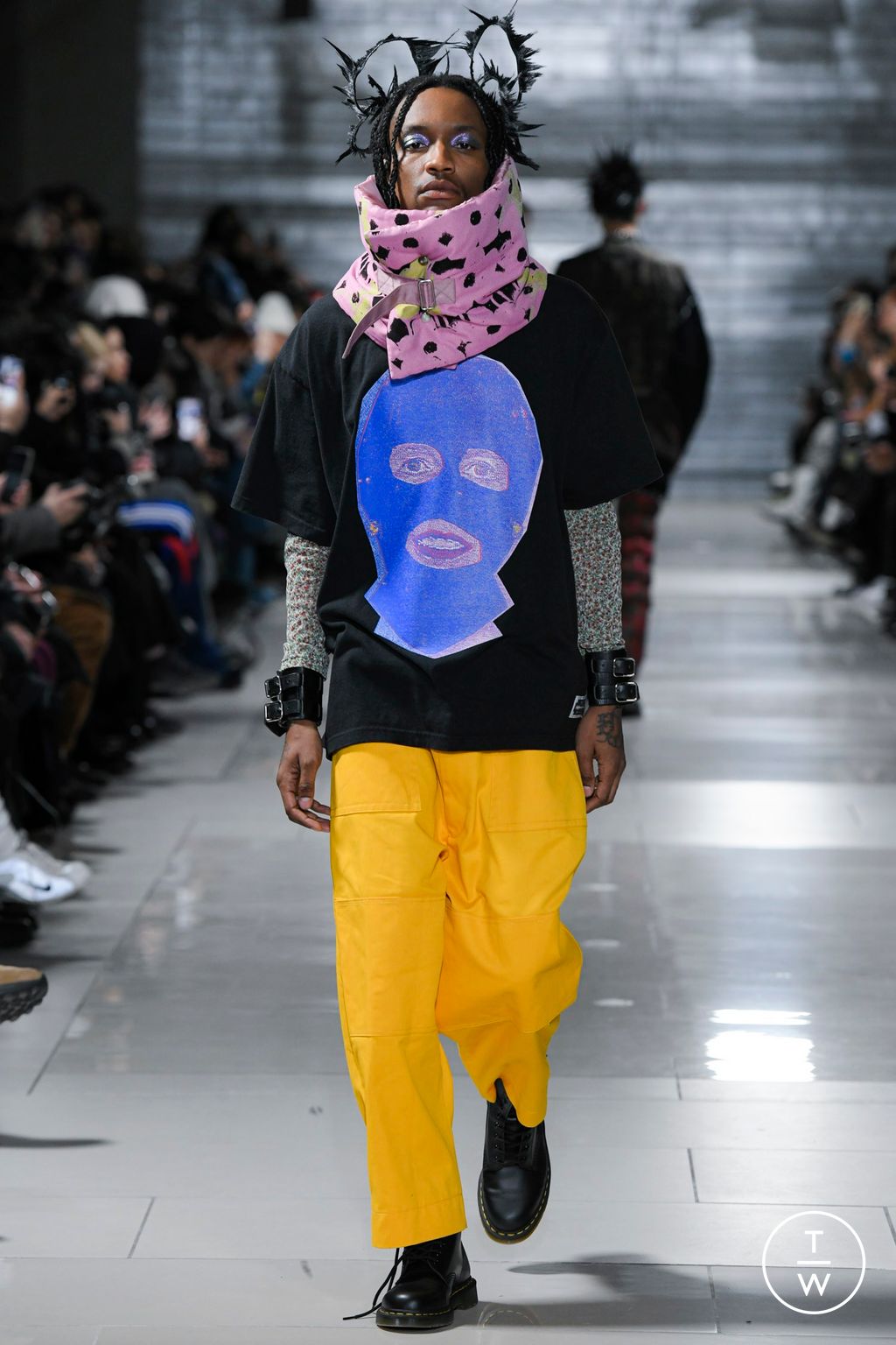 Fashion Week Paris Fall/Winter 2024 look 5 from the KIDILL collection 男装
