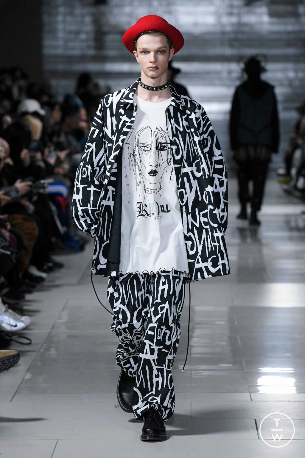 Fashion Week Paris Fall/Winter 2024 look 10 de la collection KIDILL menswear