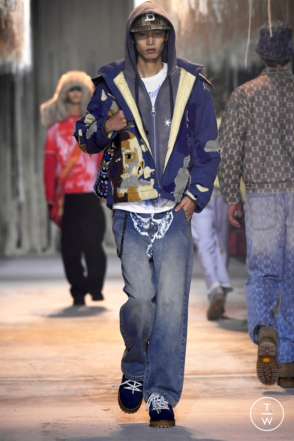 Fashion Week Paris Fall/Winter 2024 look 30 from the Kidsuper collection 男装