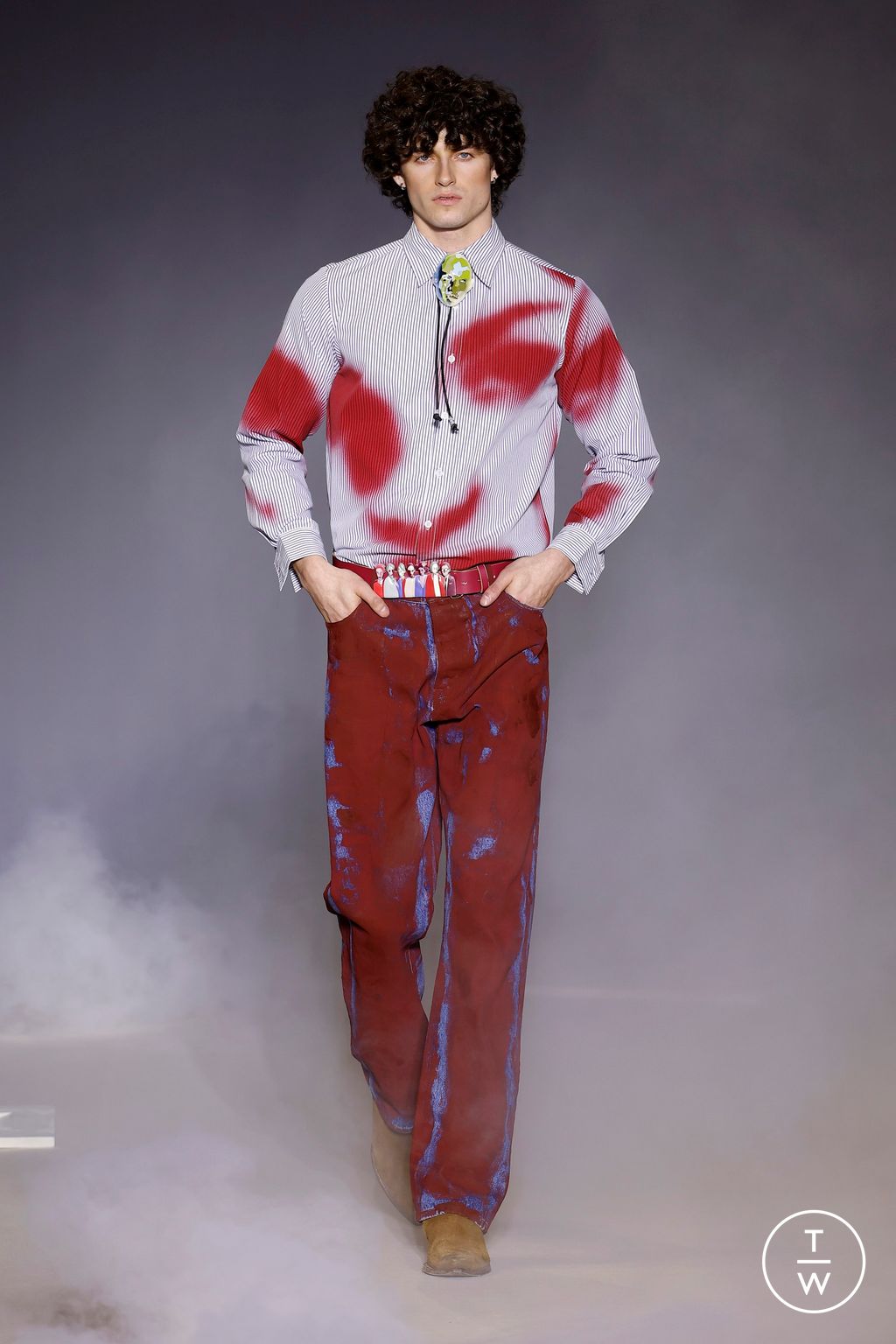 Fashion Week Paris Fall/Winter 2025 look 12 from the Kidsuper collection 男装