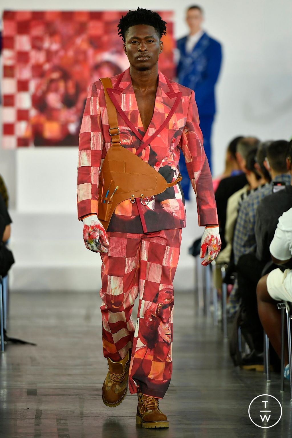 Fashion Week Paris Spring/Summer 2023 look 3 from the Kidsuper collection menswear