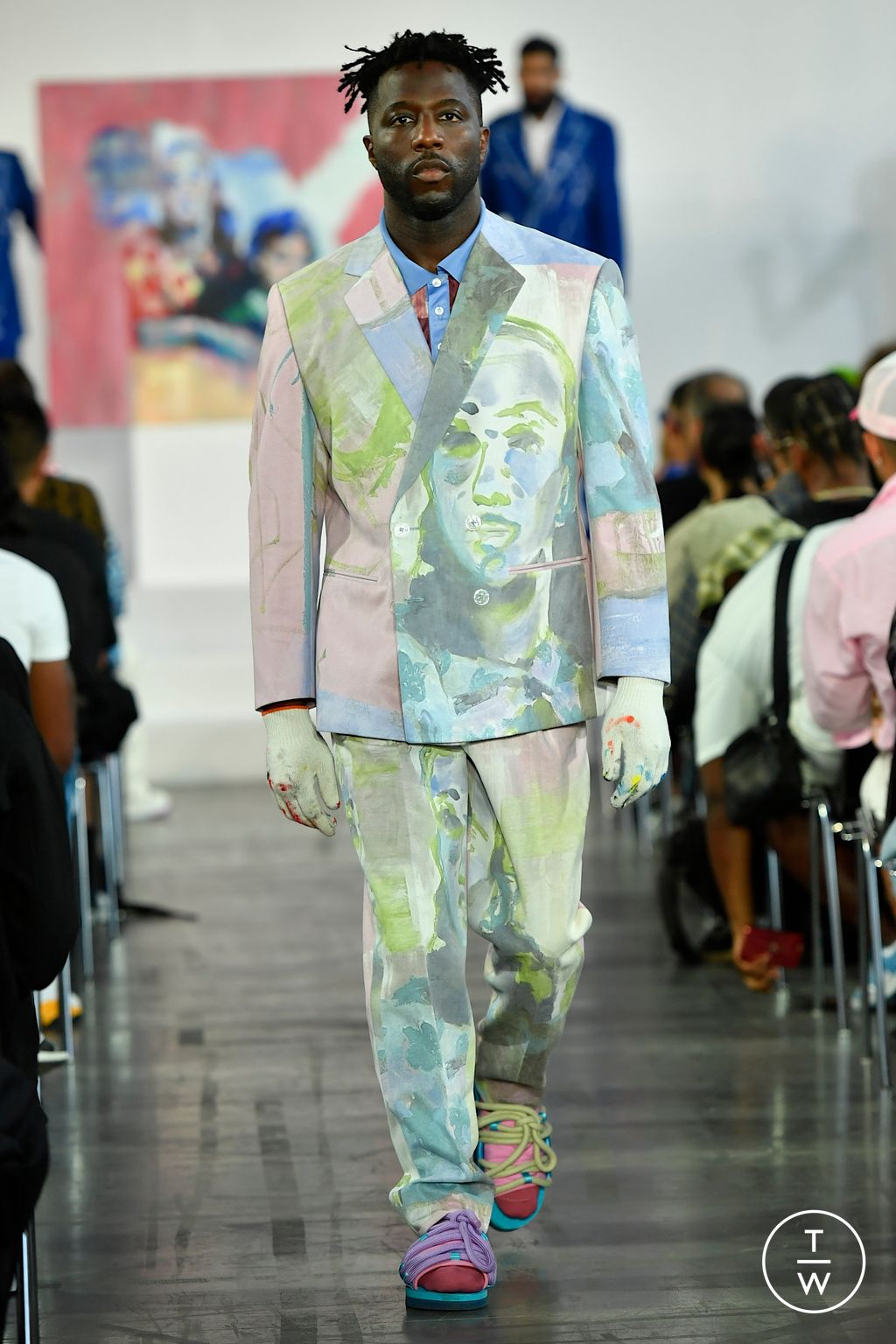 Fashion Week Paris Spring/Summer 2023 look 7 from the Kidsuper collection menswear