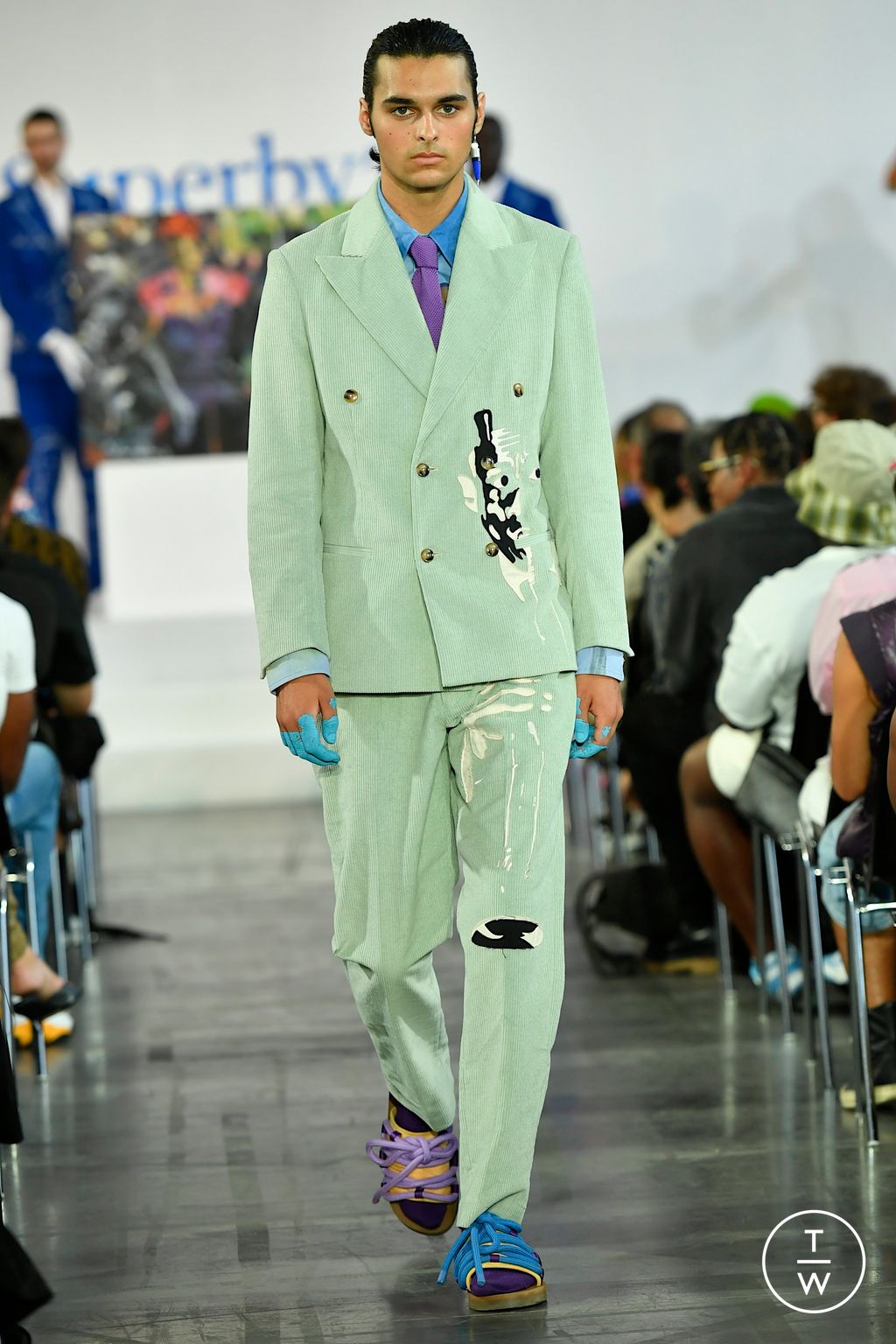 Fashion Week Paris Spring/Summer 2023 look 14 from the Kidsuper collection menswear