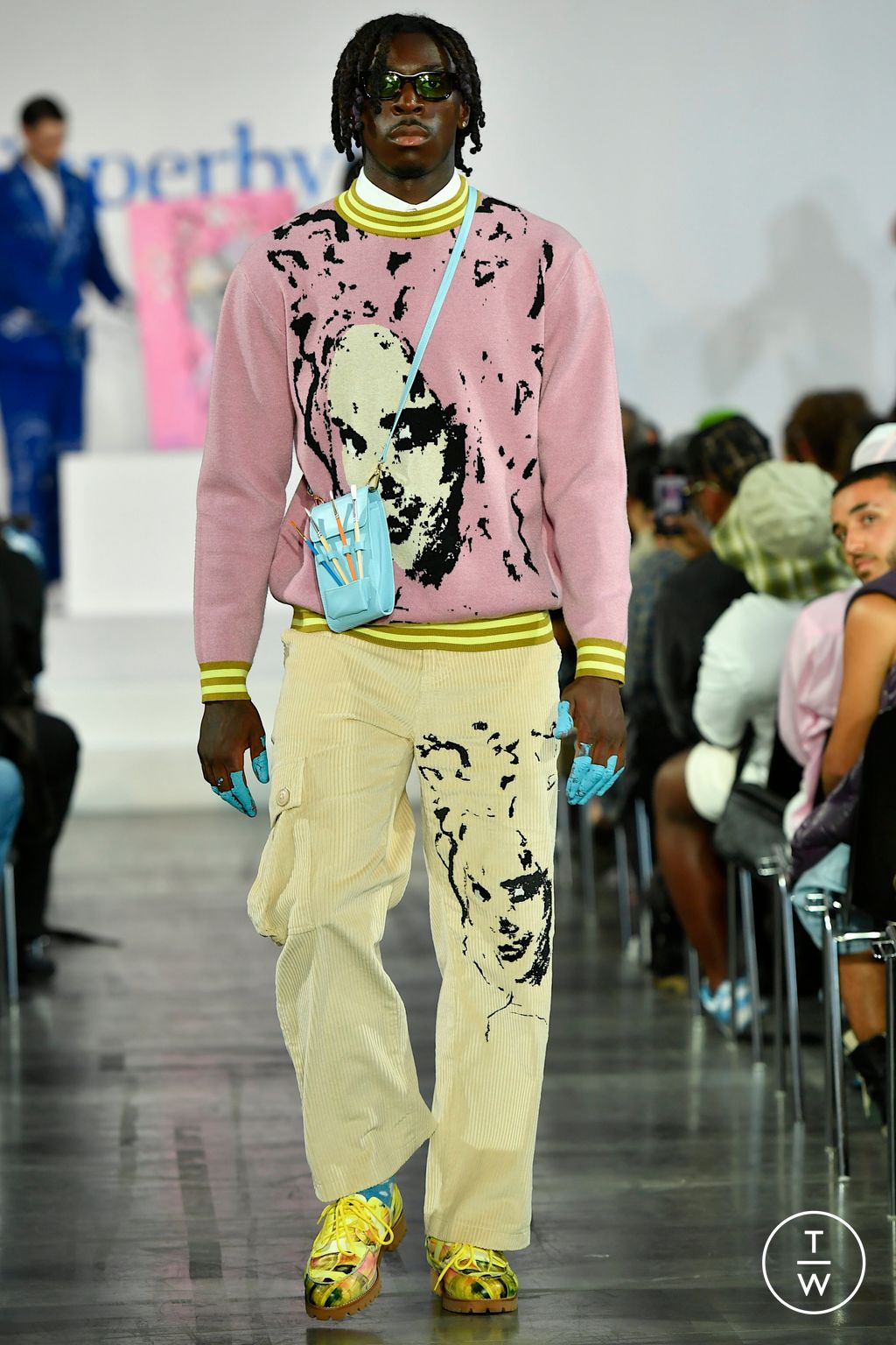 Fashion Week Paris Spring/Summer 2023 look 21 from the Kidsuper collection menswear