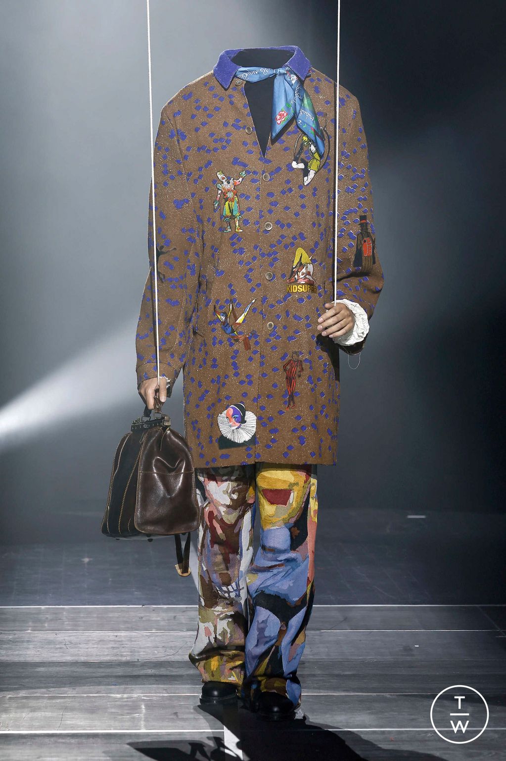 Fashion Week Paris Spring-Summer 2025 look 34 from the Kidsuper collection 男装